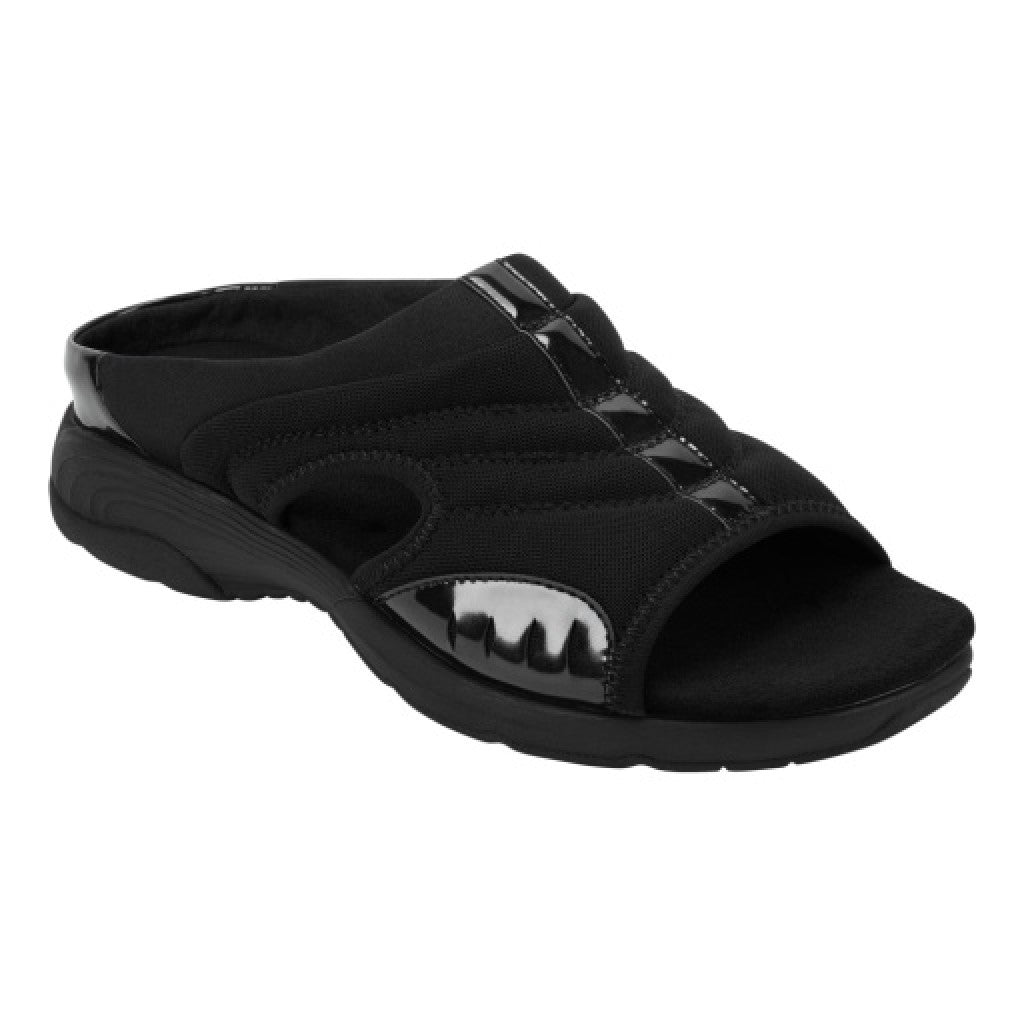 Easy Spirit Traciee Cushioned Arch-Support Women's Slip On Sandal - All Black - 1