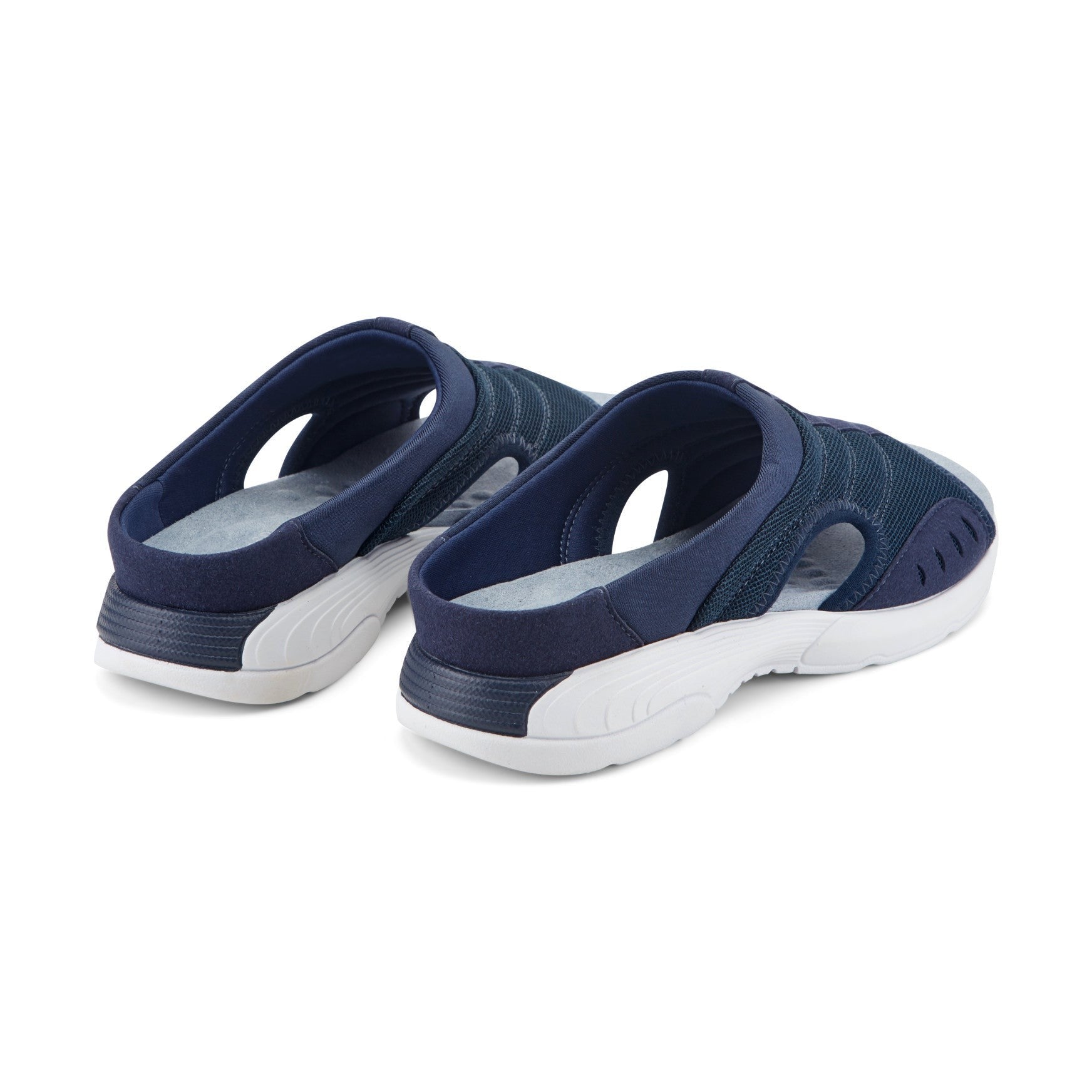 Easy Spirit Traciee Cushioned Arch-Support Women's Slip On Sandal - Blue Multi Fabric - 3