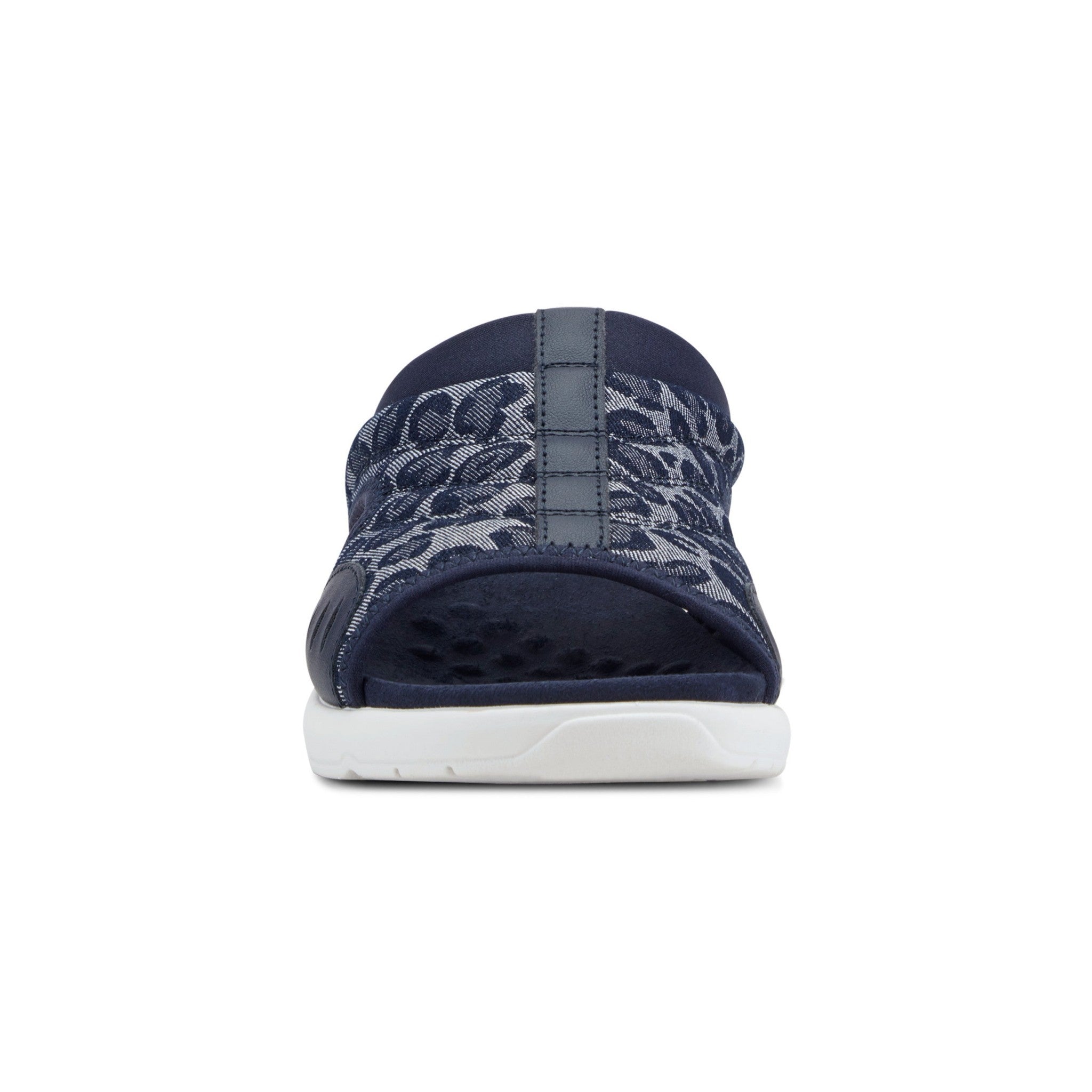Easy Spirit Traciee Cushioned Arch Support Women's Slip-On Sandal - Dark Blue Cheetah - 3