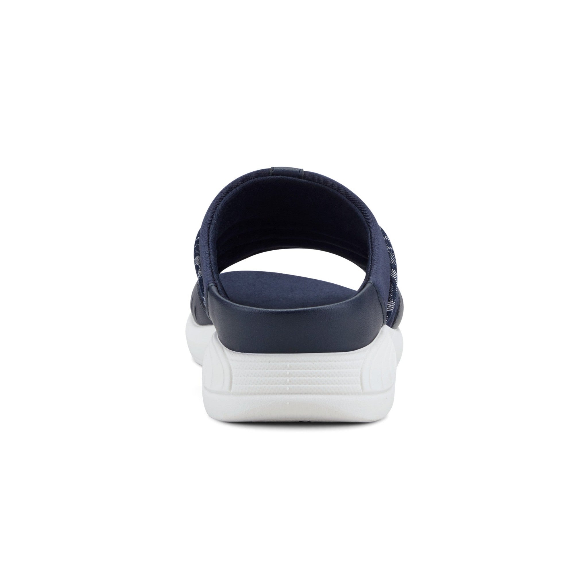 Easy Spirit Traciee Cushioned Arch Support Women's Slip-On Sandal - Dark Blue Cheetah - 4