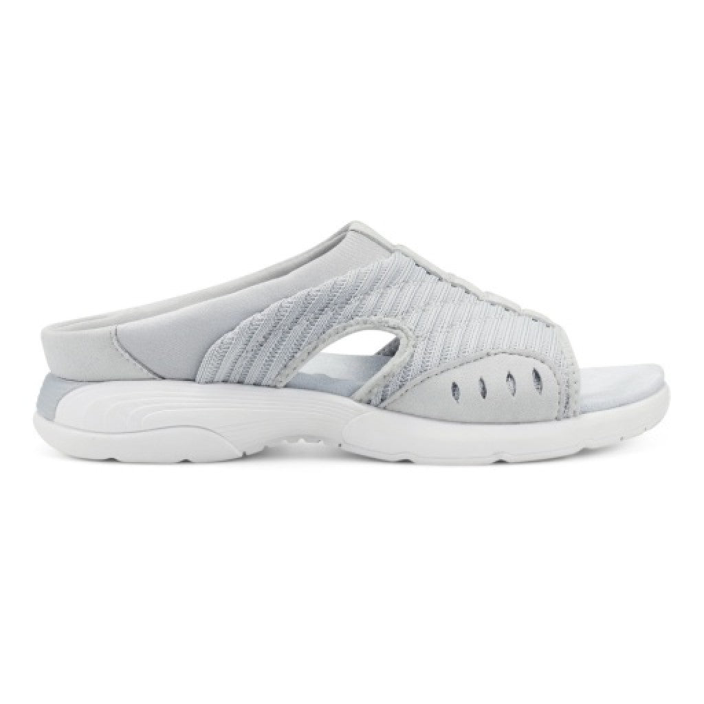 Easy Spirit Traciee Cushioned Arch-Support Women's Slip On Sandal - Light Gray - 2