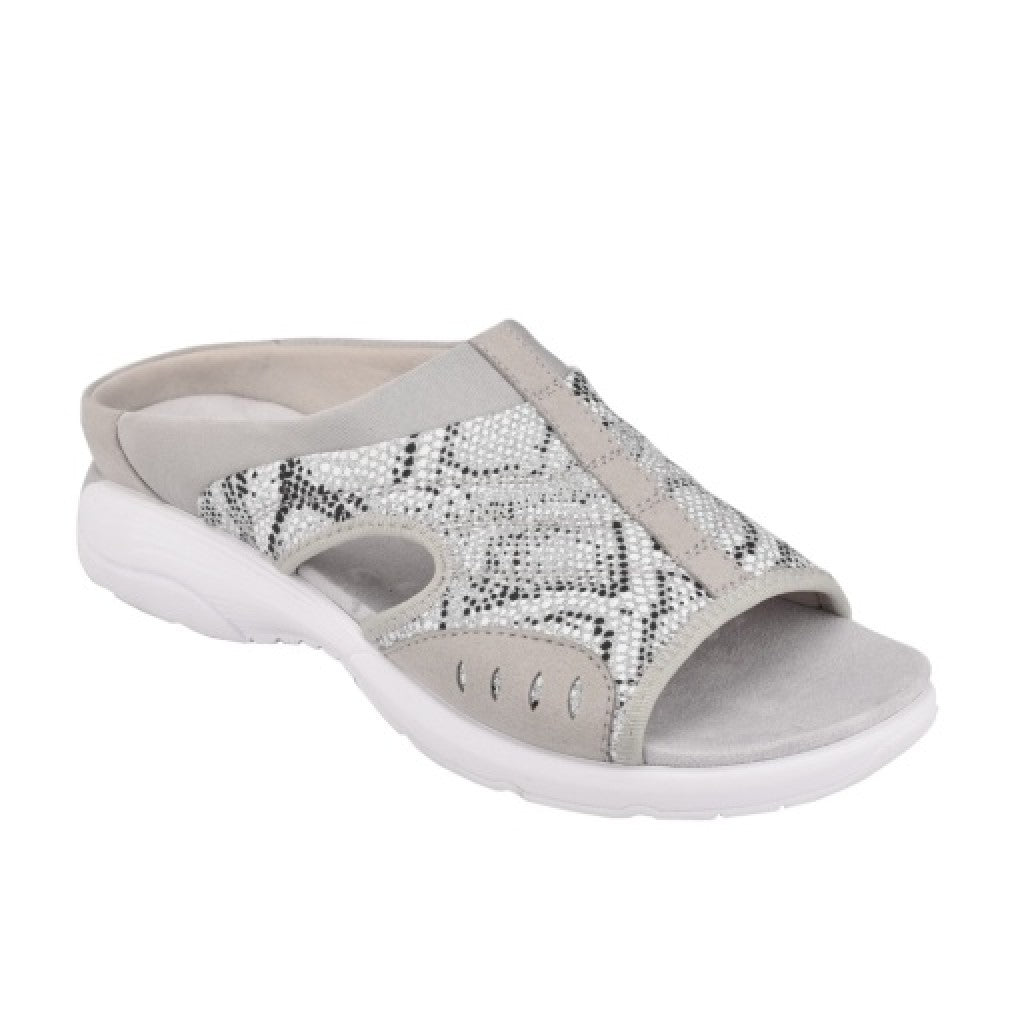 Easy Spirit Traciee Cushioned Arch-Support Women's Slip On Sandal - Silver - 1