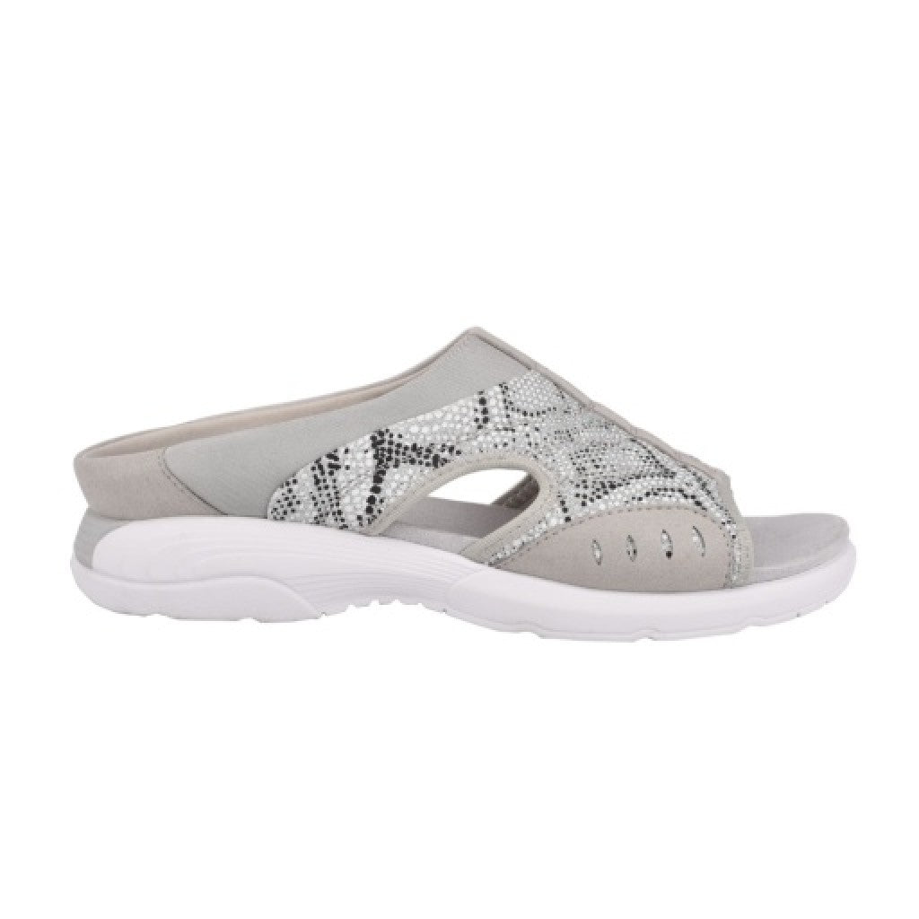 Easy Spirit Traciee Cushioned Arch-Support Women's Slip On Sandal - Silver - 2