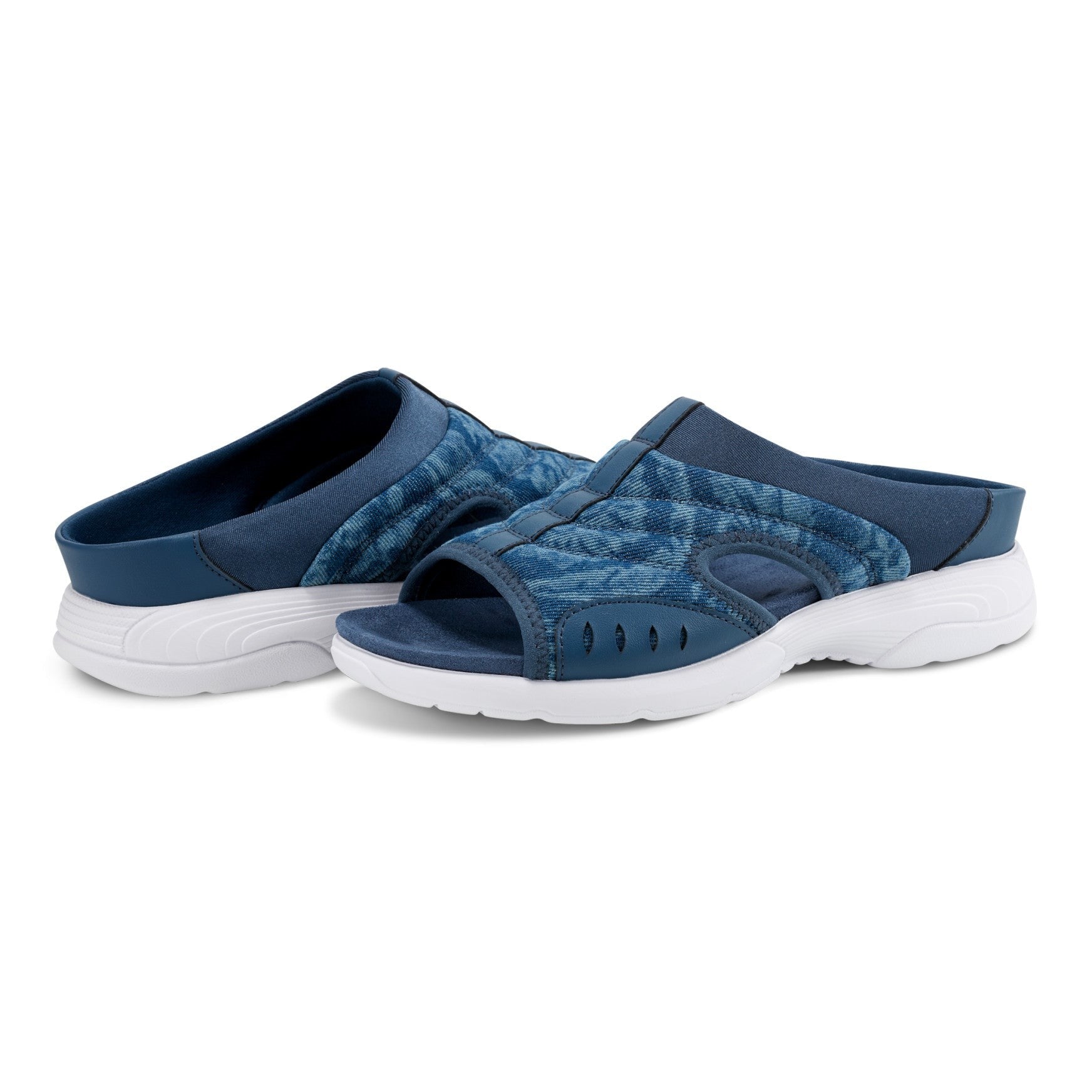Easy Spirit Traciee Cushioned Slip-On Women's Sandal - Denim Floral - 7