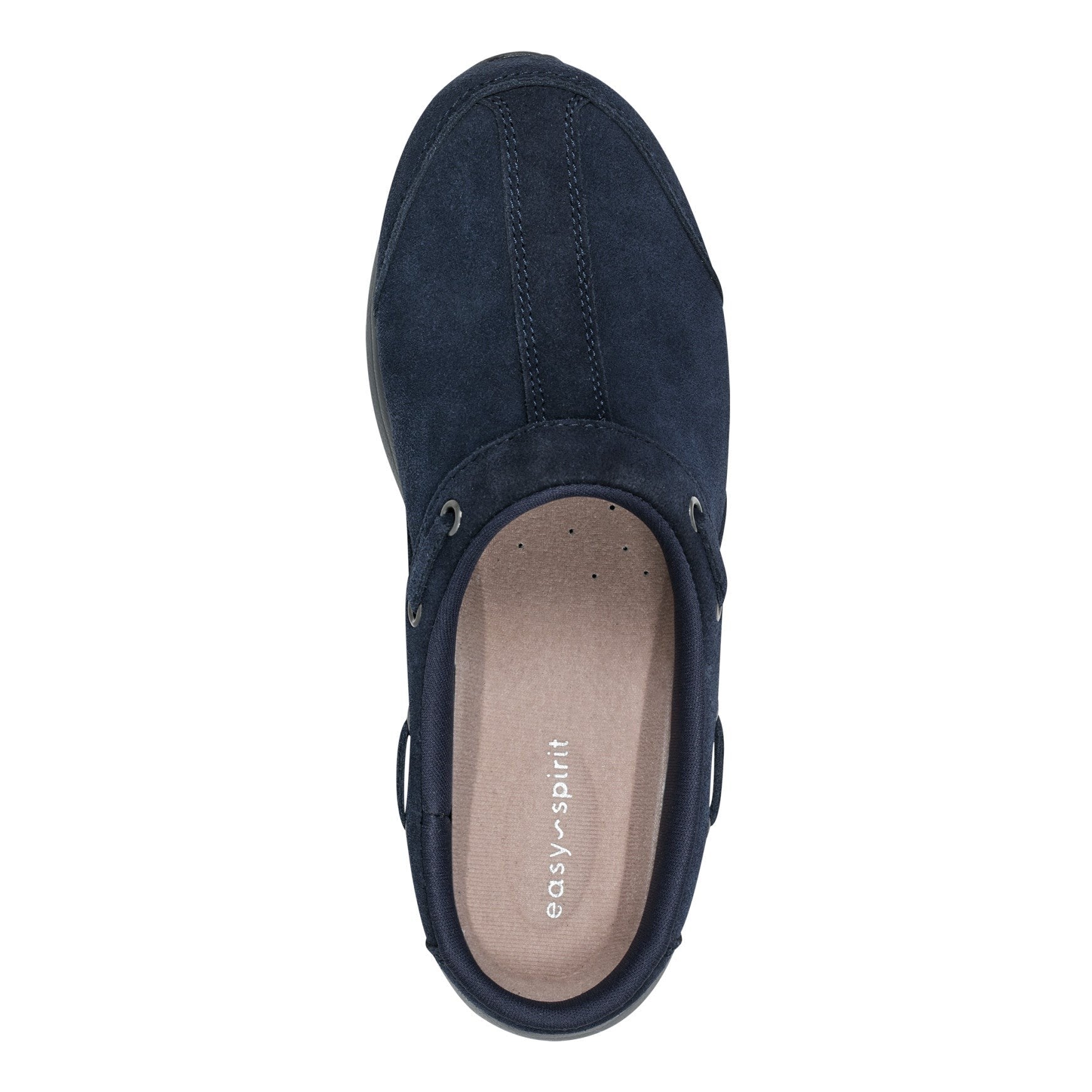 Easy Spirit Travelport Athletic Cushioned Arch Support Women's Clog - Dark Blue Suede - 5