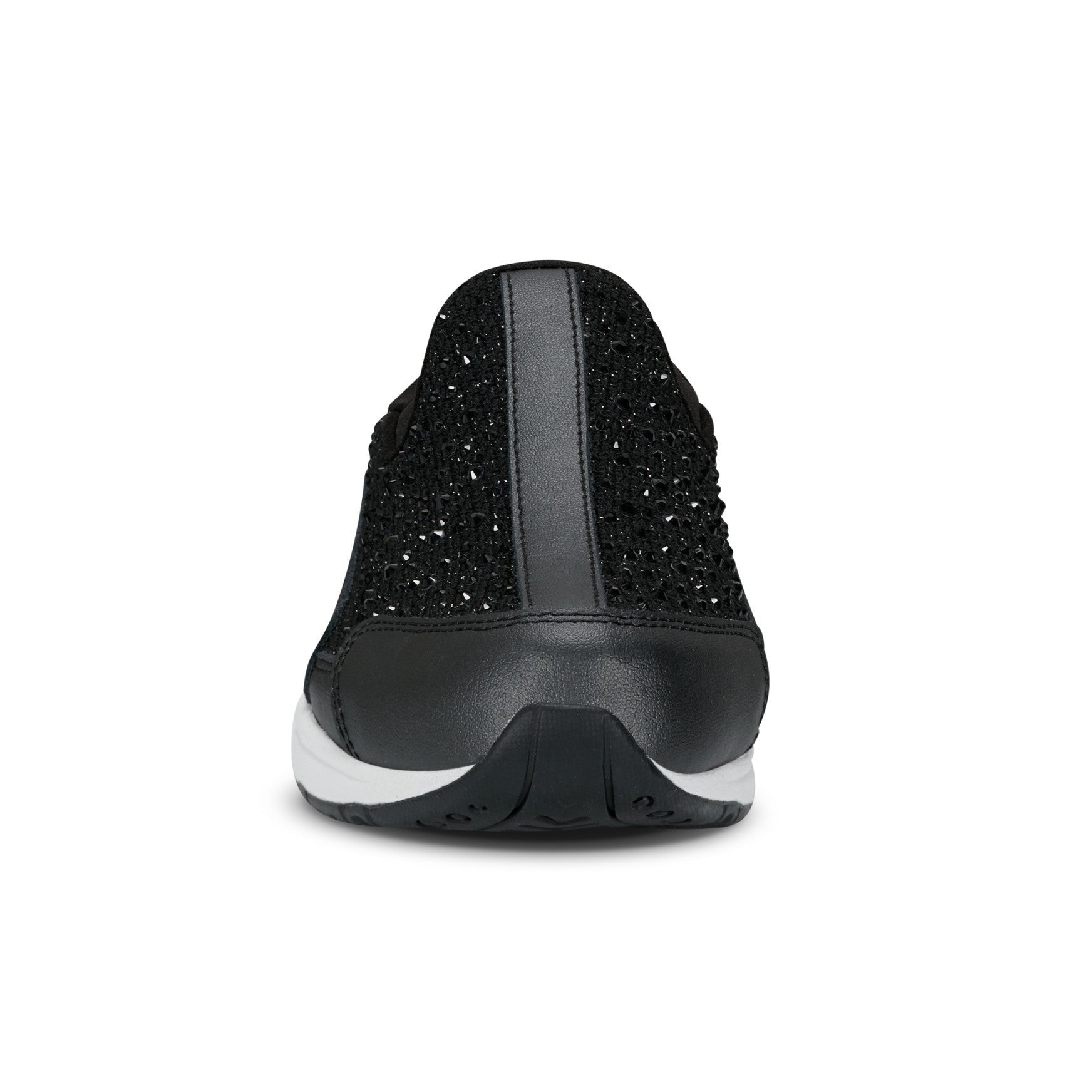 Easy Spirit Travelsparkle Athletic Cushioned Arch Support Women's Slip-On Clog - Black - 3