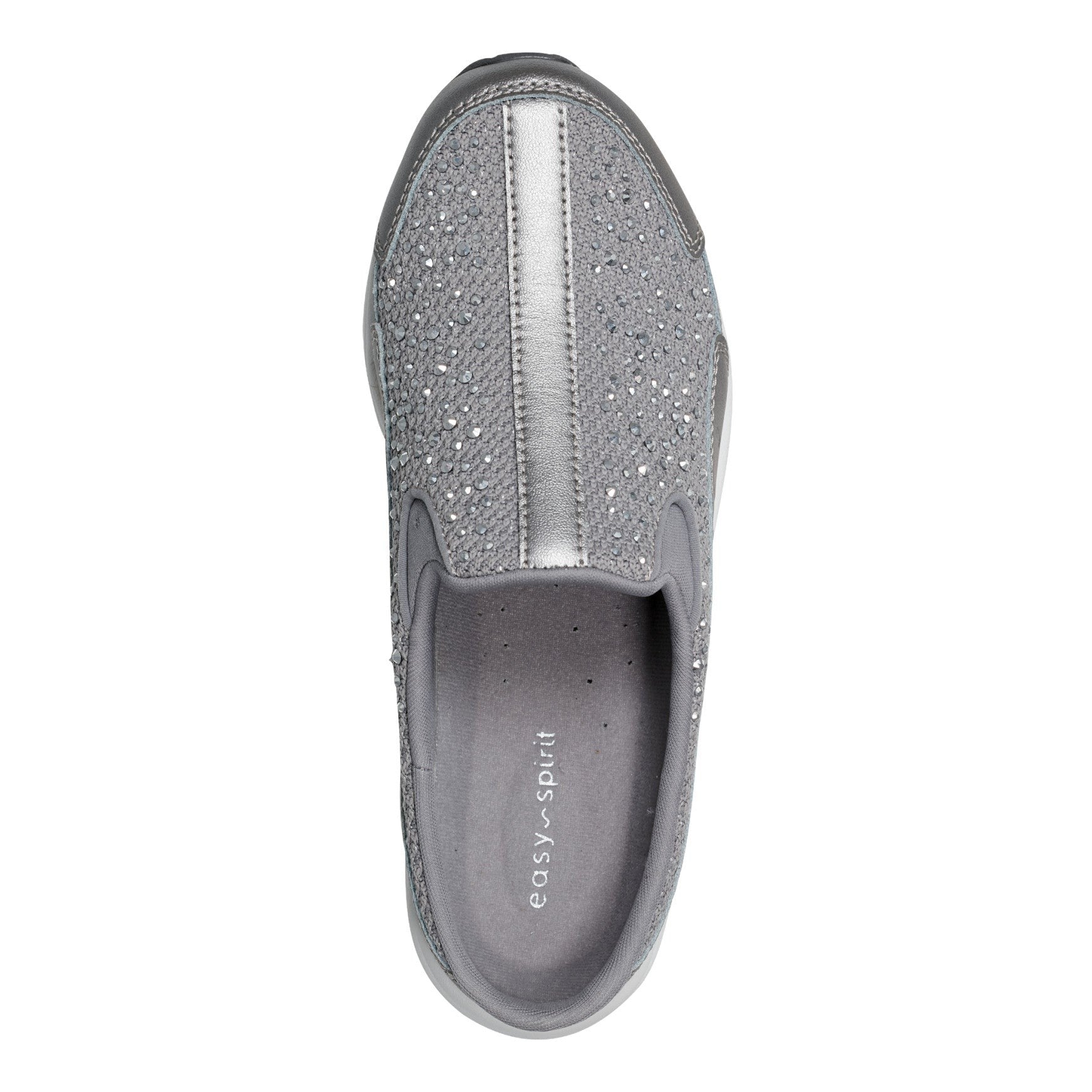 Easy Spirit Travelsparkle Athletic Cushioned Arch Support Women's Slip-On Clog - Medium Grey - 5