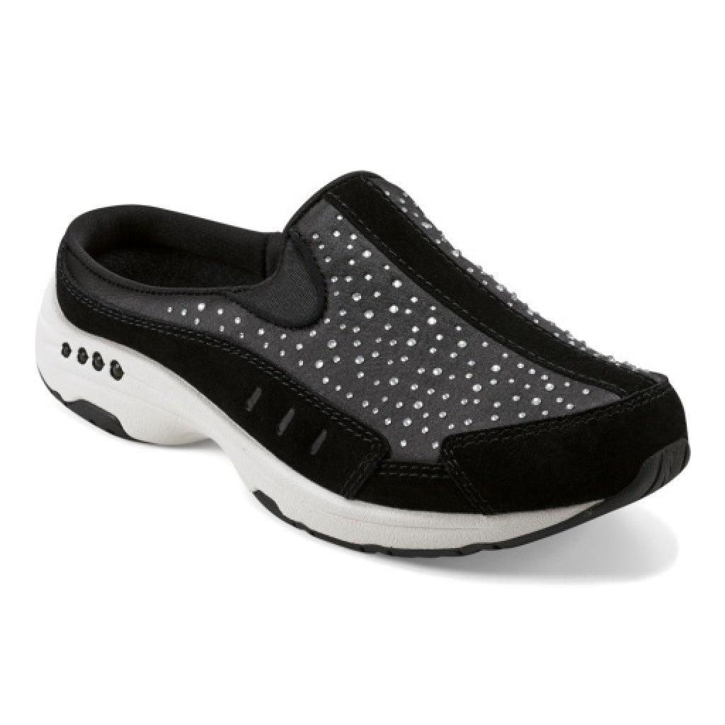 Easy Spirit Travelstone Athletic Cushioned Arch-Support Comfort Women's Slip-On Mule - Black - 1