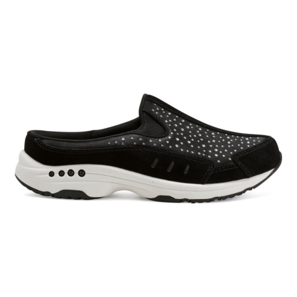 Easy Spirit Travelstone Athletic Cushioned Arch-Support Comfort Women's Slip-On Mule - Black - 2