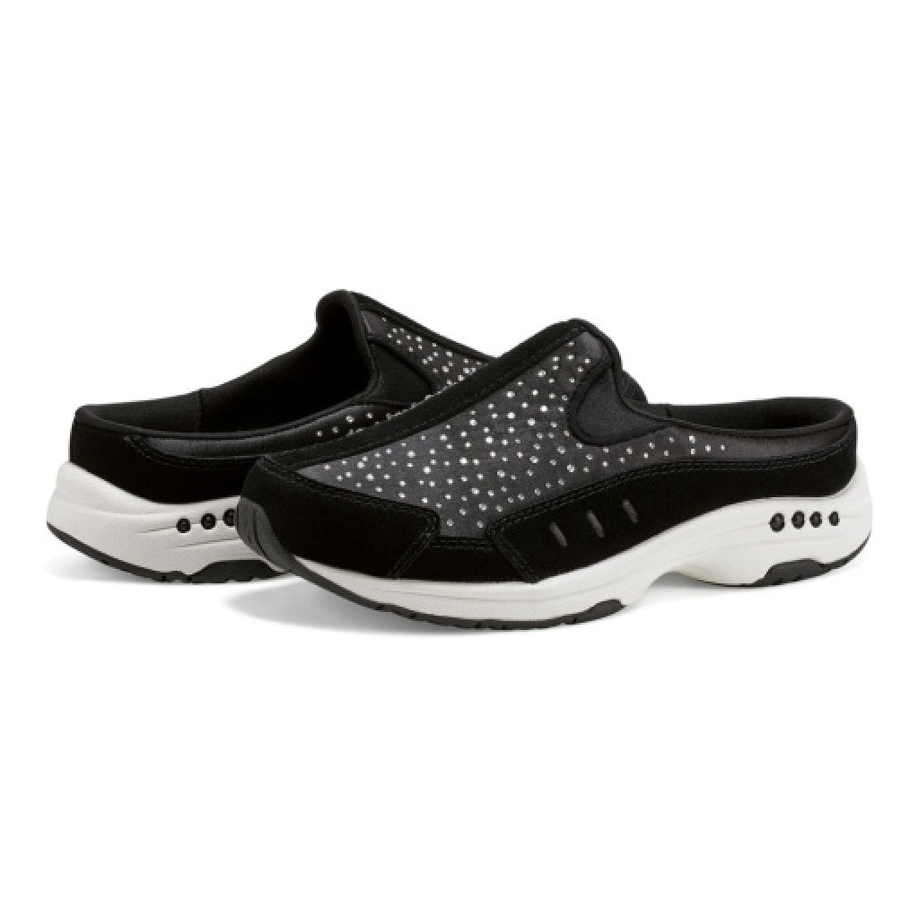 Easy Spirit Travelstone Athletic Cushioned Arch-Support Comfort Women's Slip-On Mule - Black - 7