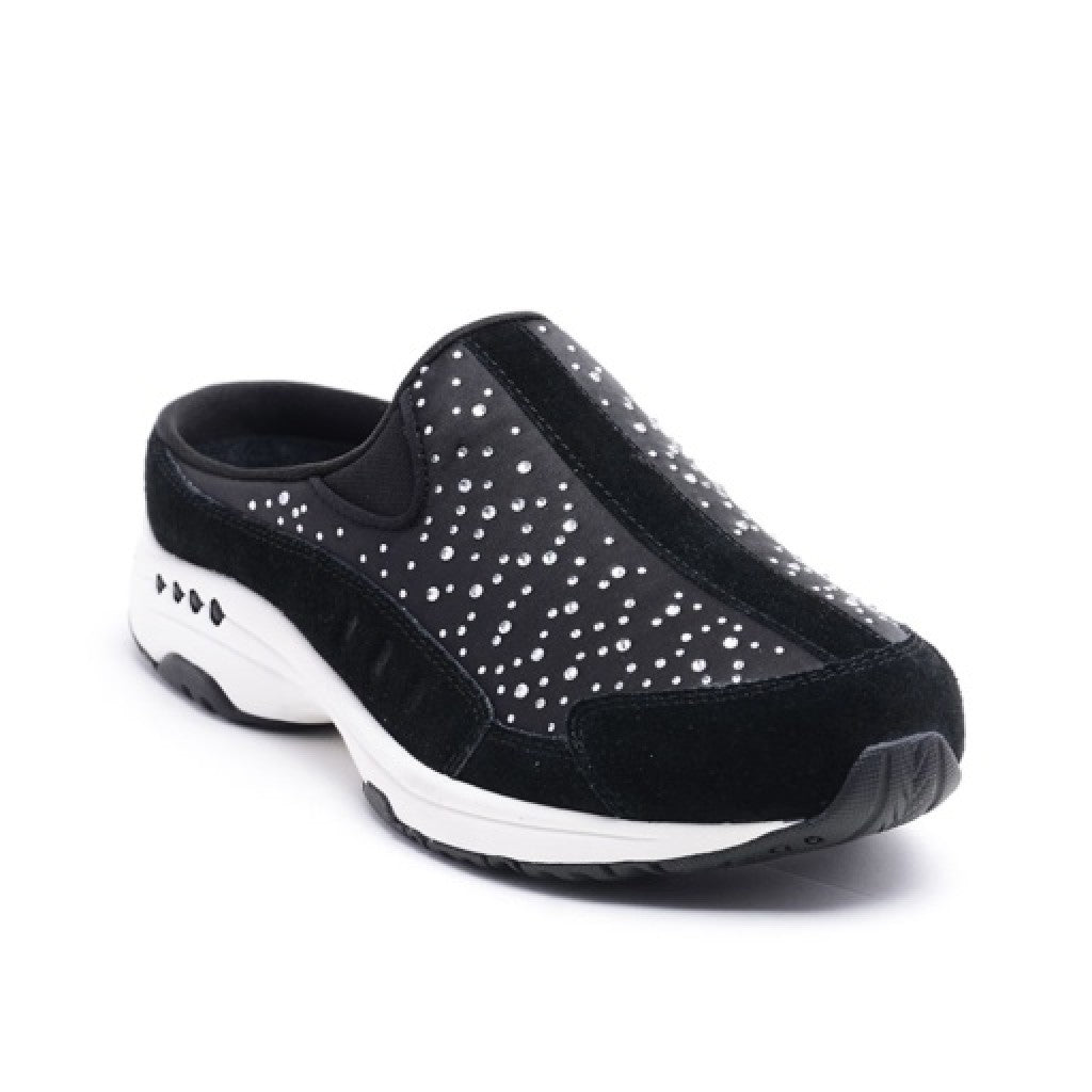 Easy Spirit Travelstone Athletic Cushioned Arch-Support Comfort Women's Slip-On Mule - Black - 8