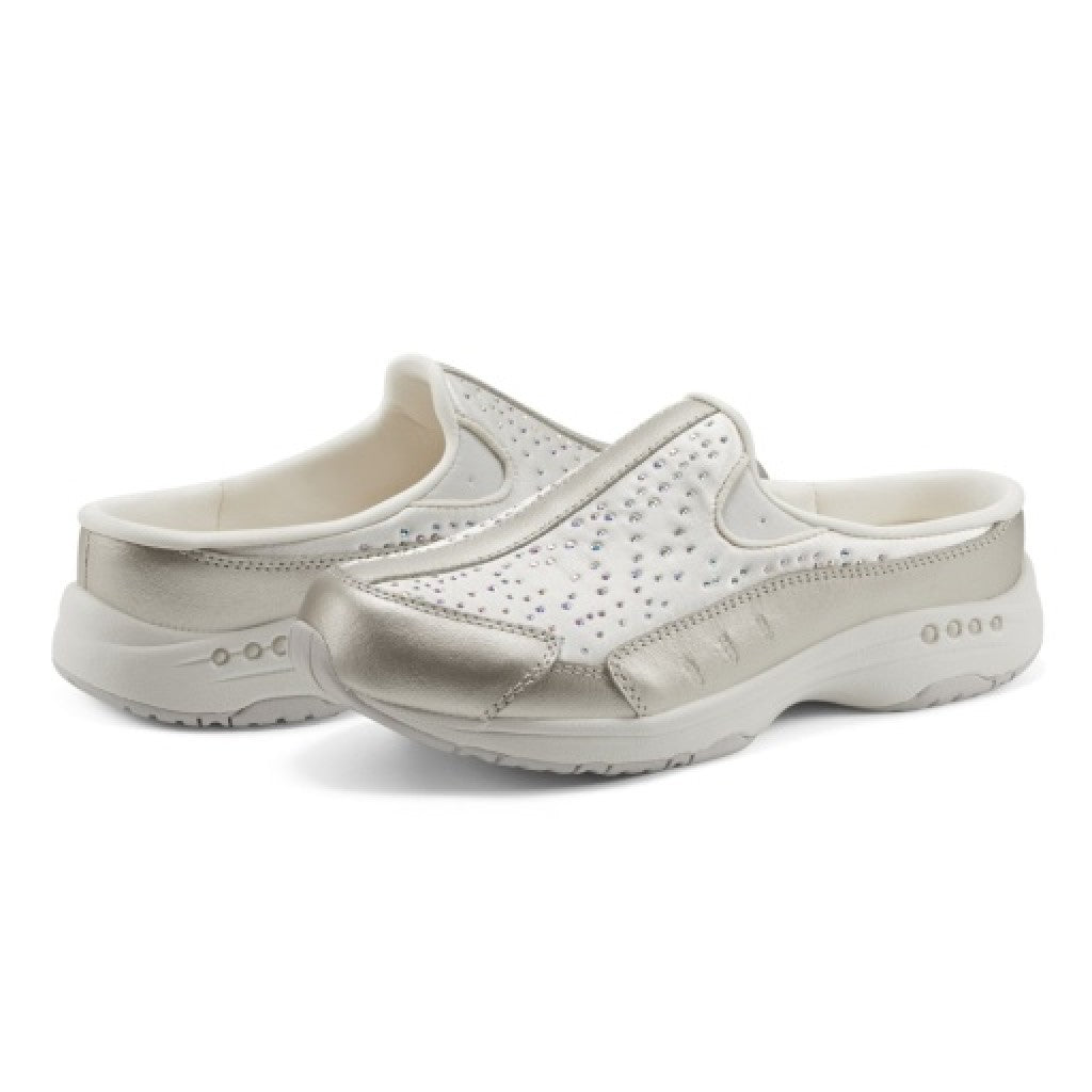 Easy Spirit Travelstone Athletic Cushioned Arch-Support Comfort Women's Slip-On Mule - Gold - 7