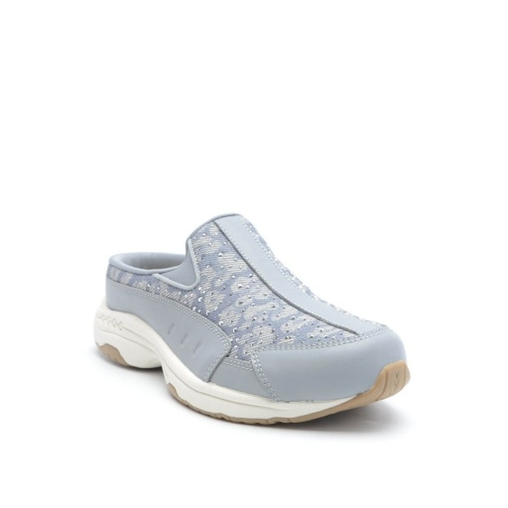 Easy Spirit Travelstone Athletic Cushioned Arch-Support Comfort Women's Slip-On Mule - Medium Blue - 8