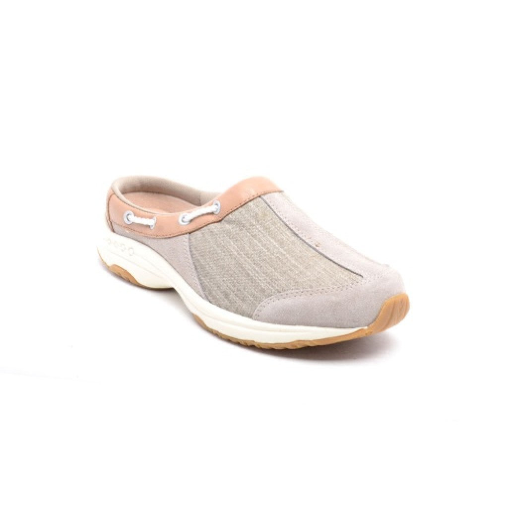 Easy Spirit Traveltime Athletic Cushioned Arch Support Comfort Women's Clog - Naturlmu S - 1