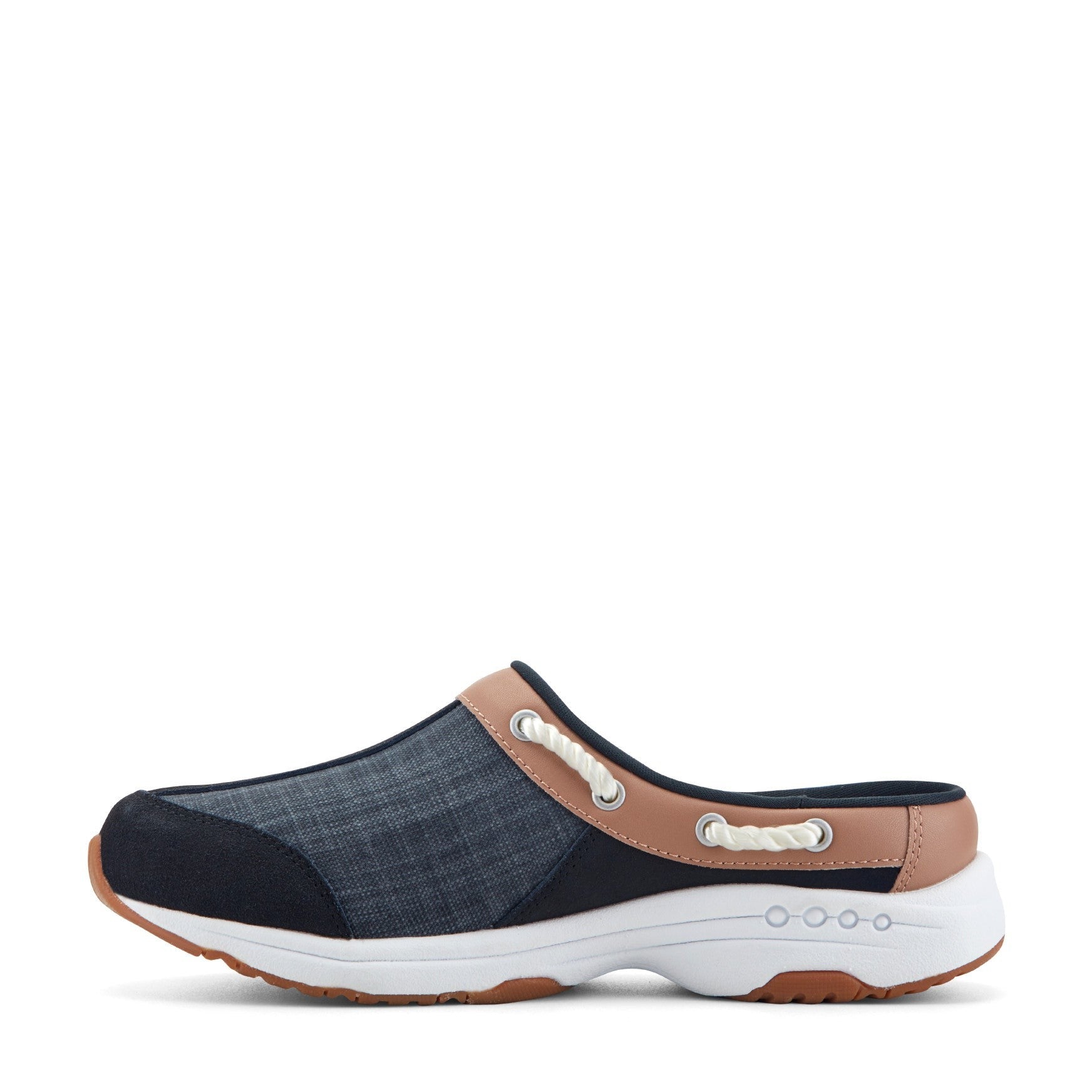 Easy Spirit Traveltime Athletic Cushioned Arch Support Comfort Women's Clog - Navy Denim - 4
