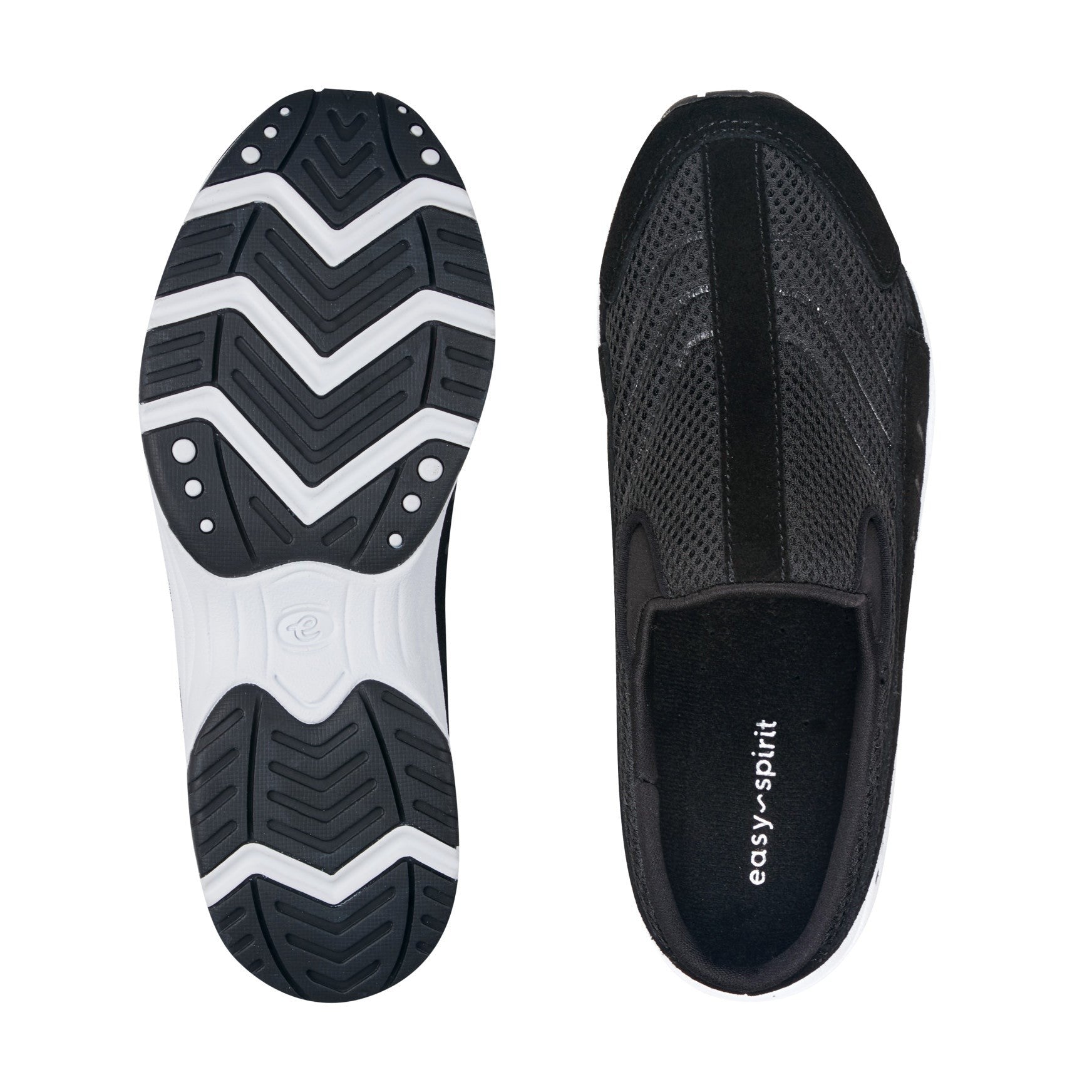 Easy Spirit Traveltime Athletic Cushioned Arch Support Slip-On Women's Athletic Shoe - Black Suede - 5