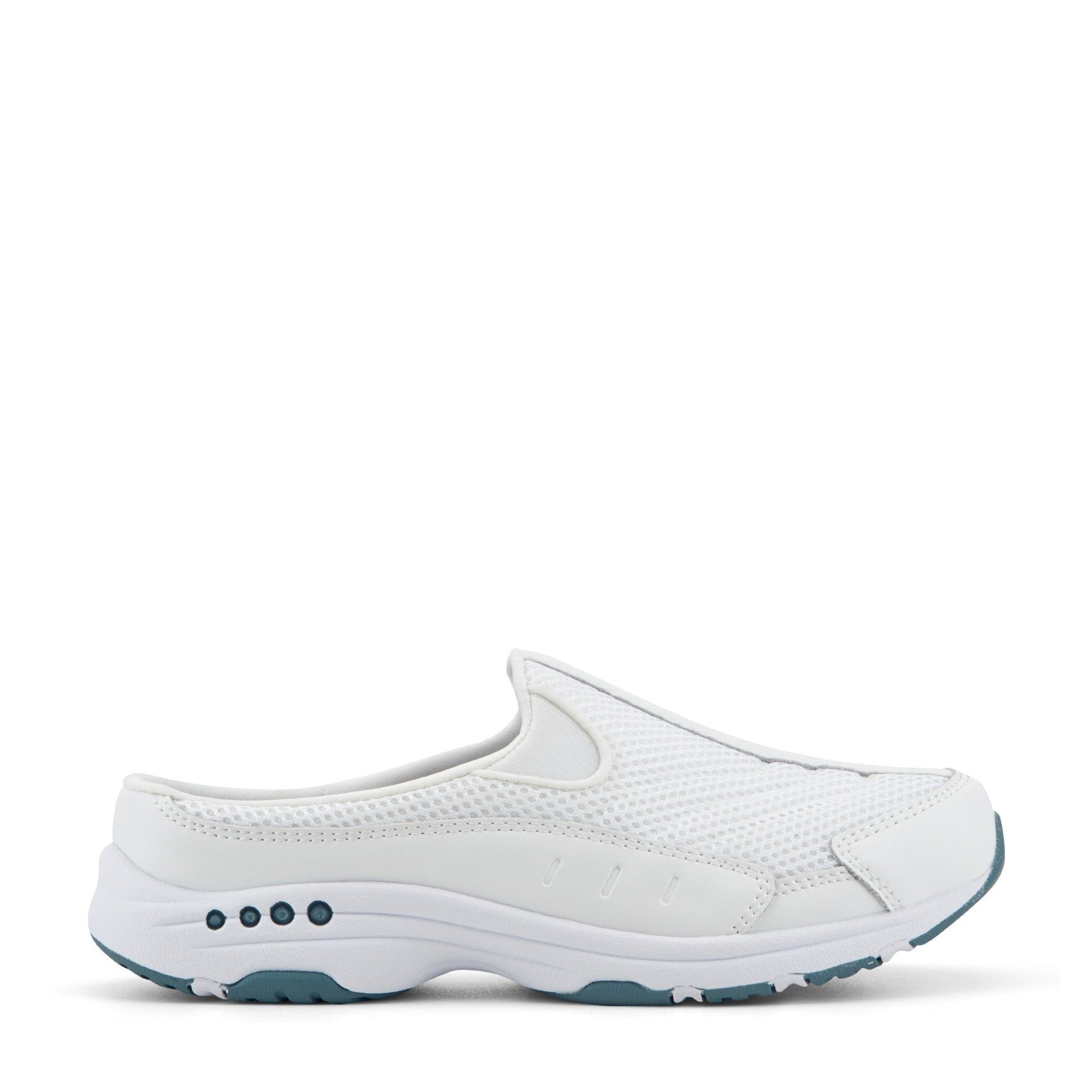 White Leather Mesh