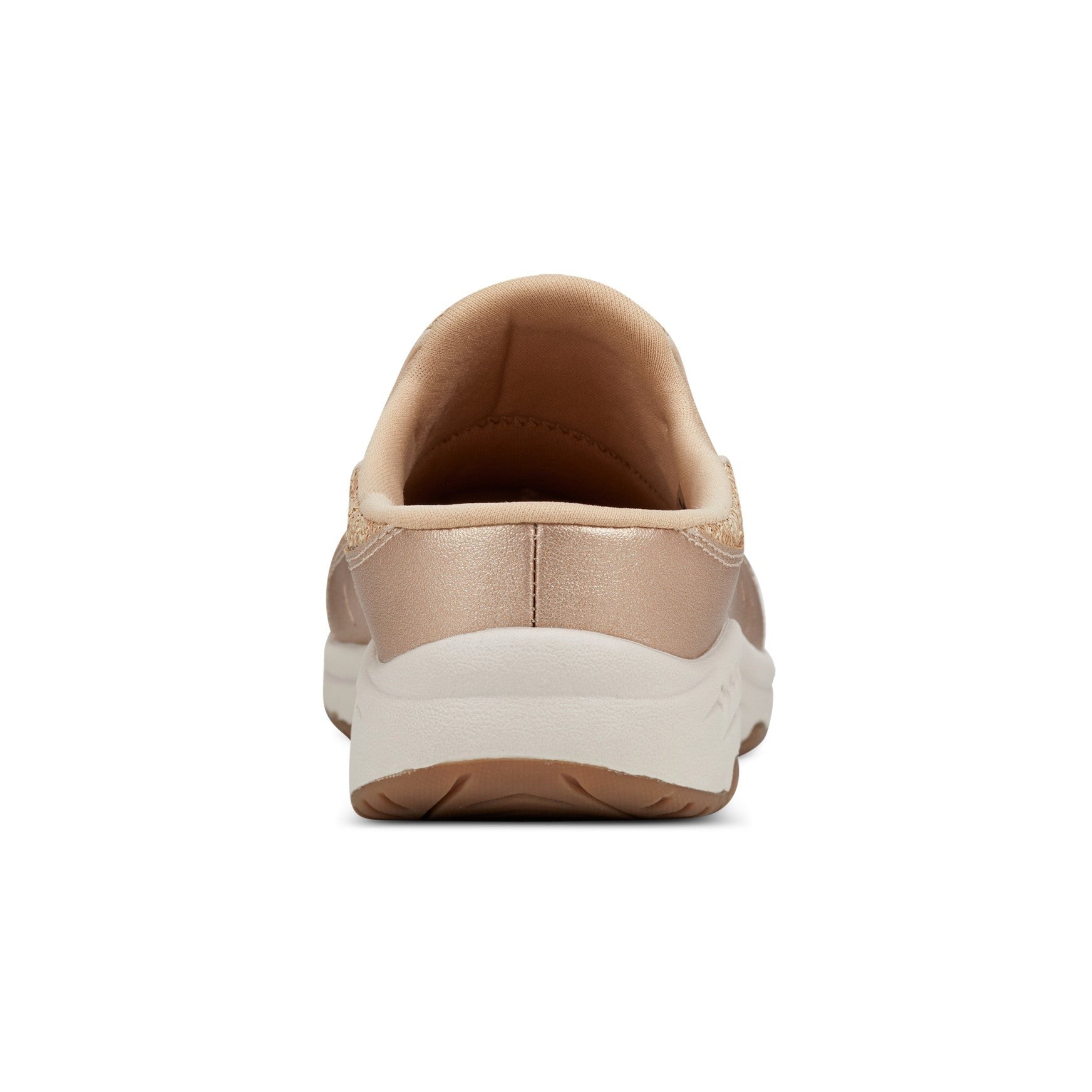 Easy Spirit Traveltime Athletic Cushioned Arch-Support Slip-On Women's Slip-On - Gold Raffia - 4