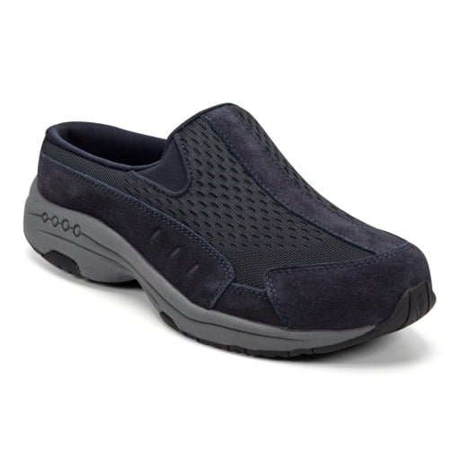 Easy Spirit Traveltime Athletic Cushioned Arch Support Women's Slip-On Mule Dark Blue 1