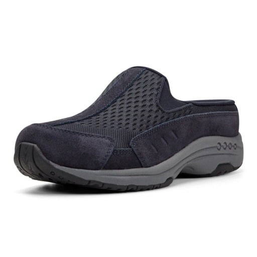 Easy Spirit Traveltime Athletic Cushioned Arch Support Women's Slip-On Mule Dark Blue 2