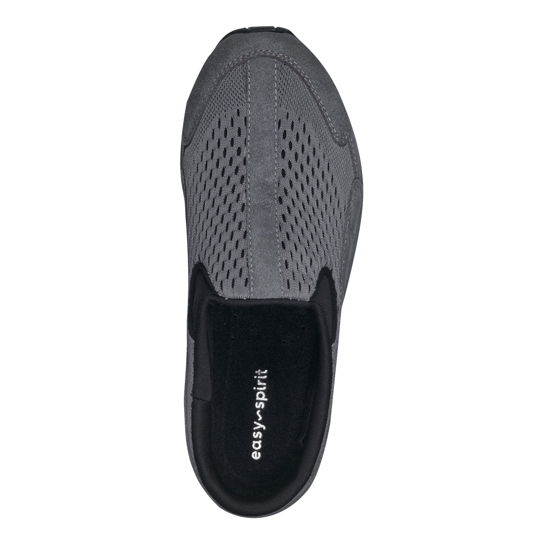 Easy Spirit Traveltime Athletic Cushioned Arch Support Women's Slip-On Mule - Dark Grey Mesh - 6