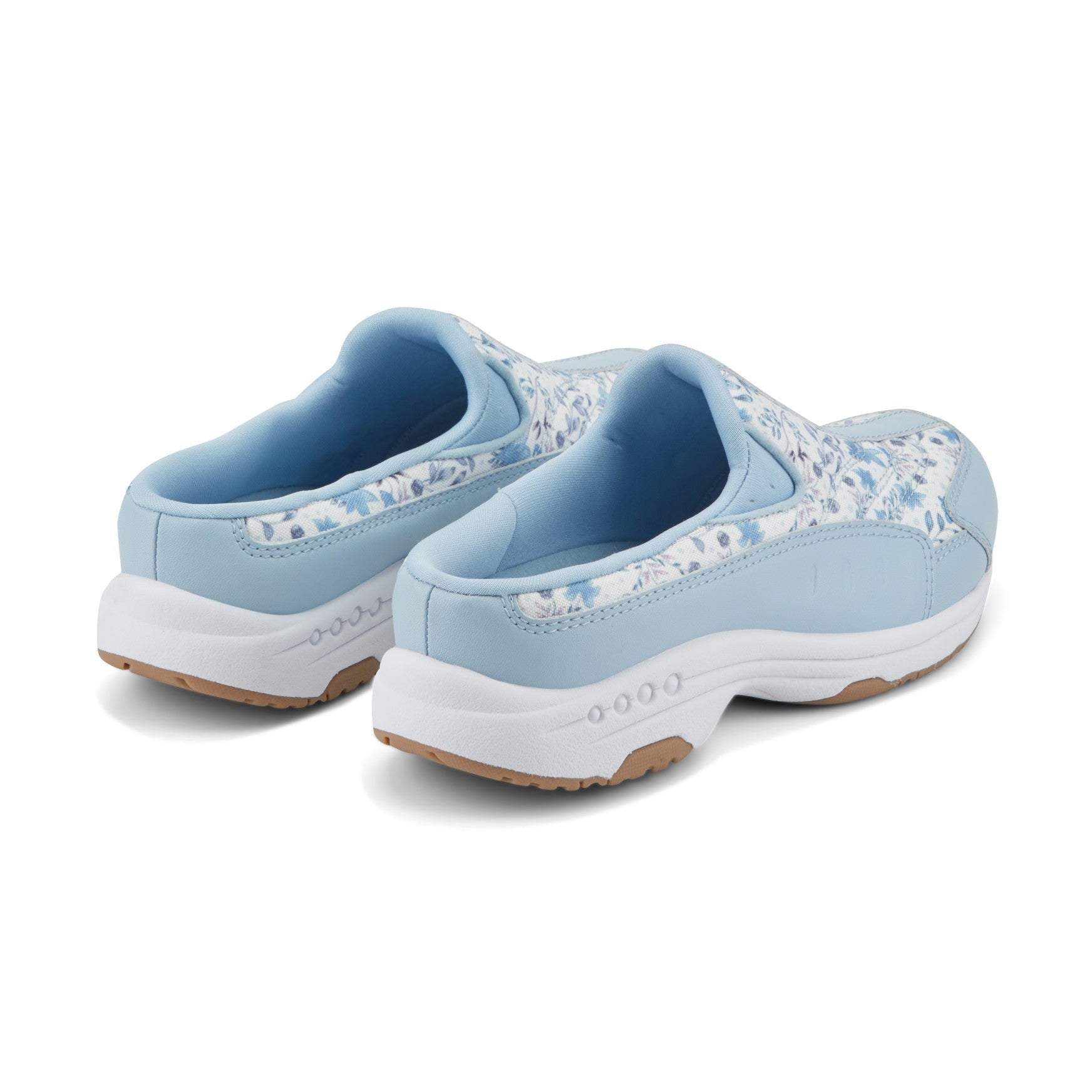 Easy Spirit Traveltime Athletic Cushioned Arch Support Women's Slip-On Mule - Light Blue Prairie Floral - 3