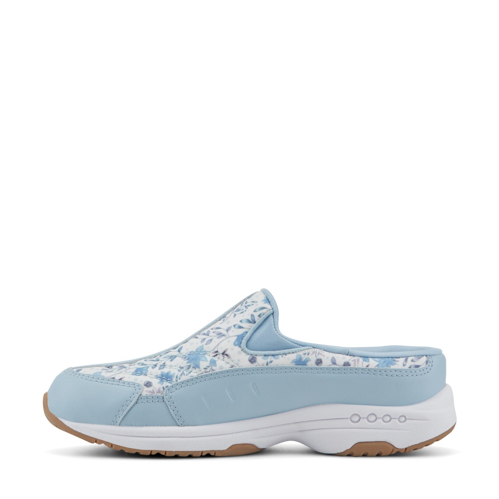 Easy Spirit Traveltime Athletic Cushioned Arch Support Women's Slip-On Mule - Light Blue Prairie Floral - 4