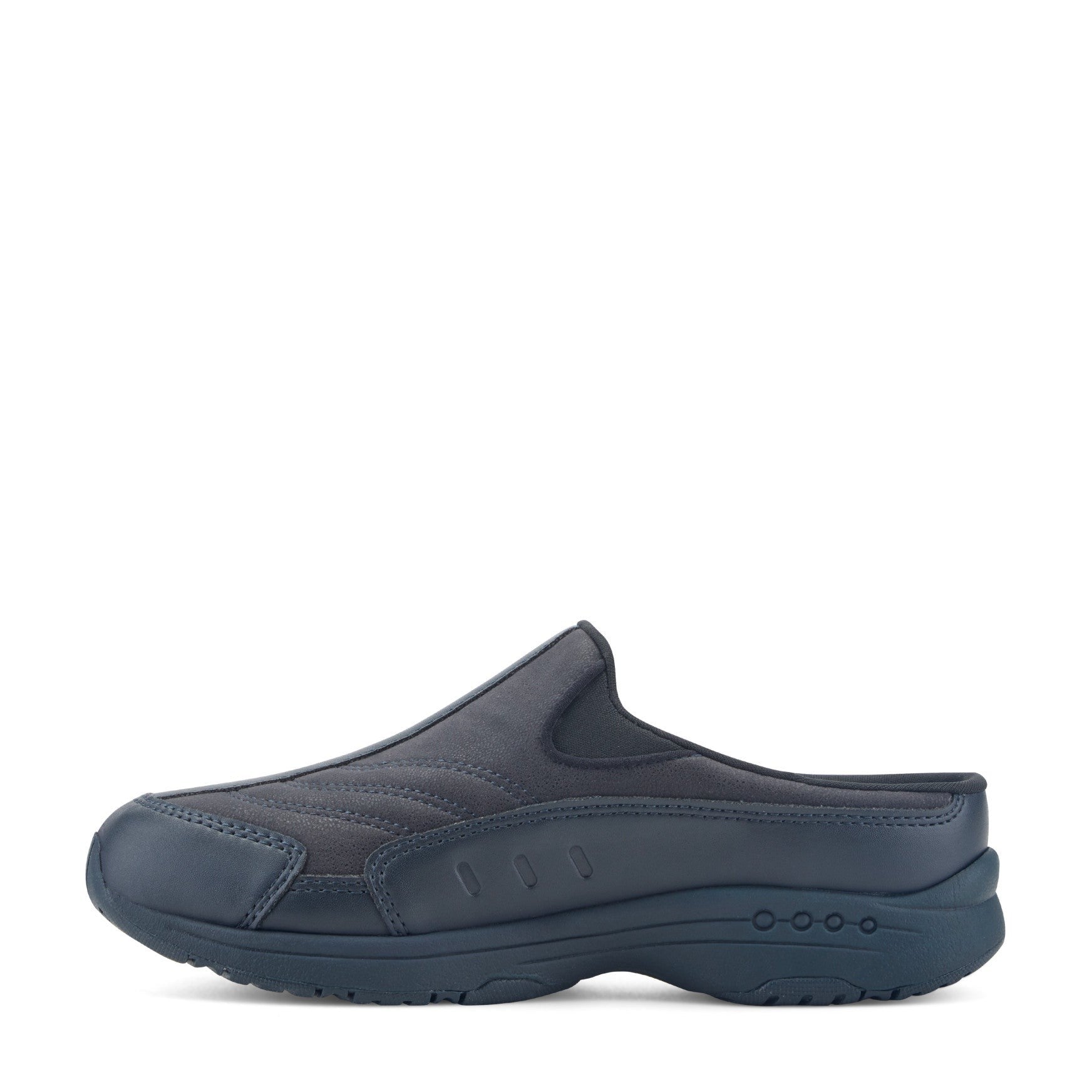 Easy Spirit Traveltime Athletic Cushioned Arch-Support Women's Slip-On Mule - Navy Leather - 4