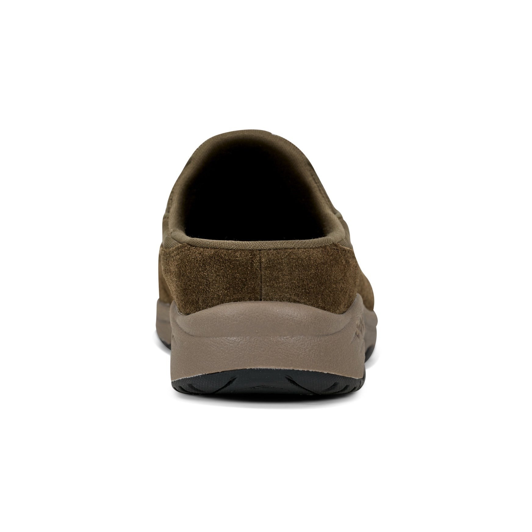 Easy Spirit Traveltime Athletic Cushioned Arch Support Women's Slip-On Mule - Olive Suede - 4