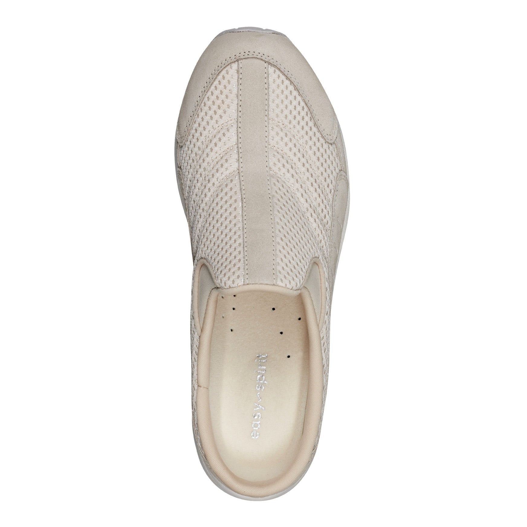 Easy Spirit Traveltime Athletic Women's Slip-On Walking Shoe - Light Natural Mesh - 5