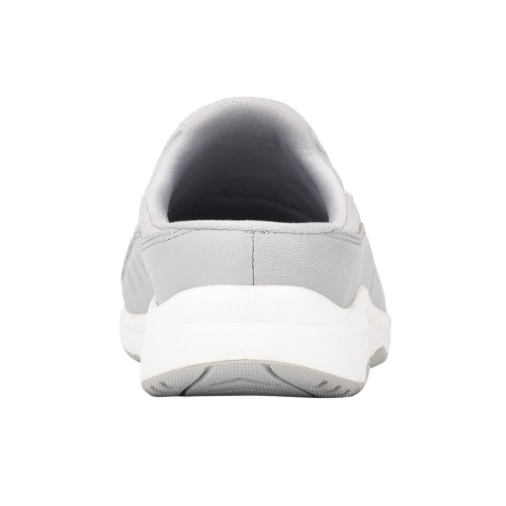 Easy Spirit Traveltime Leather Athletic Cushioned Arch Support Slip-On Women's Walking Shoe - Light Gray - 2