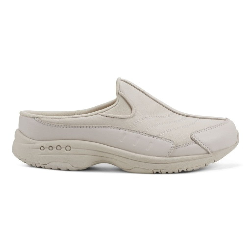 Easy Spirit Traveltime Leather Athletic Cushioned Arch Support Slip-On Women's Walking Shoe - Light Natural - 2