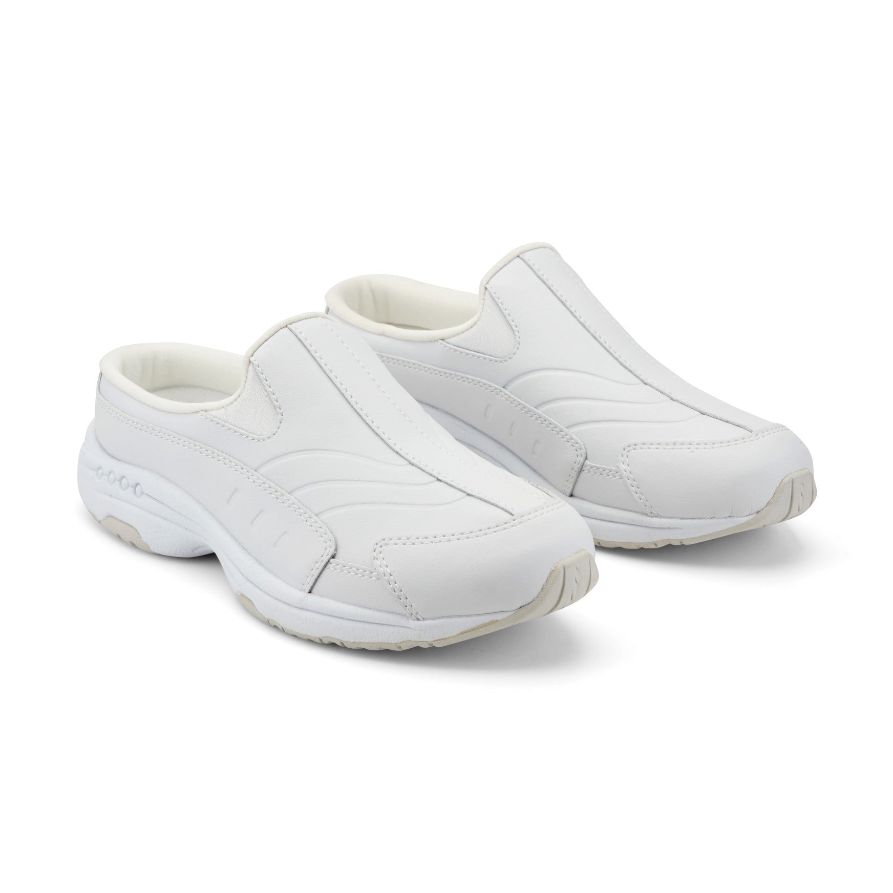 Easy Spirit Traveltime Tourguide Cushioned Comfort Arch Support Women's Clog - White Leather - 2