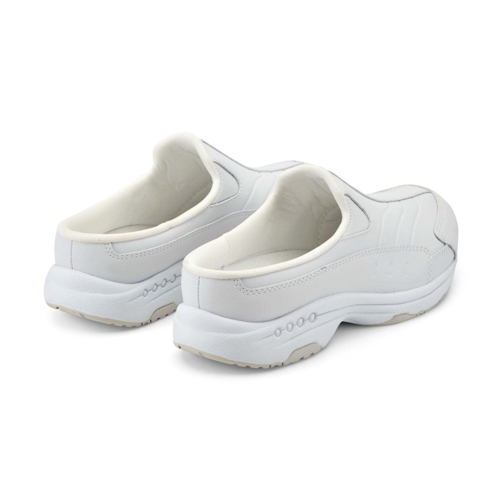 Easy Spirit Traveltime Tourguide Cushioned Comfort Arch Support Women's Clog - White Leather - 3