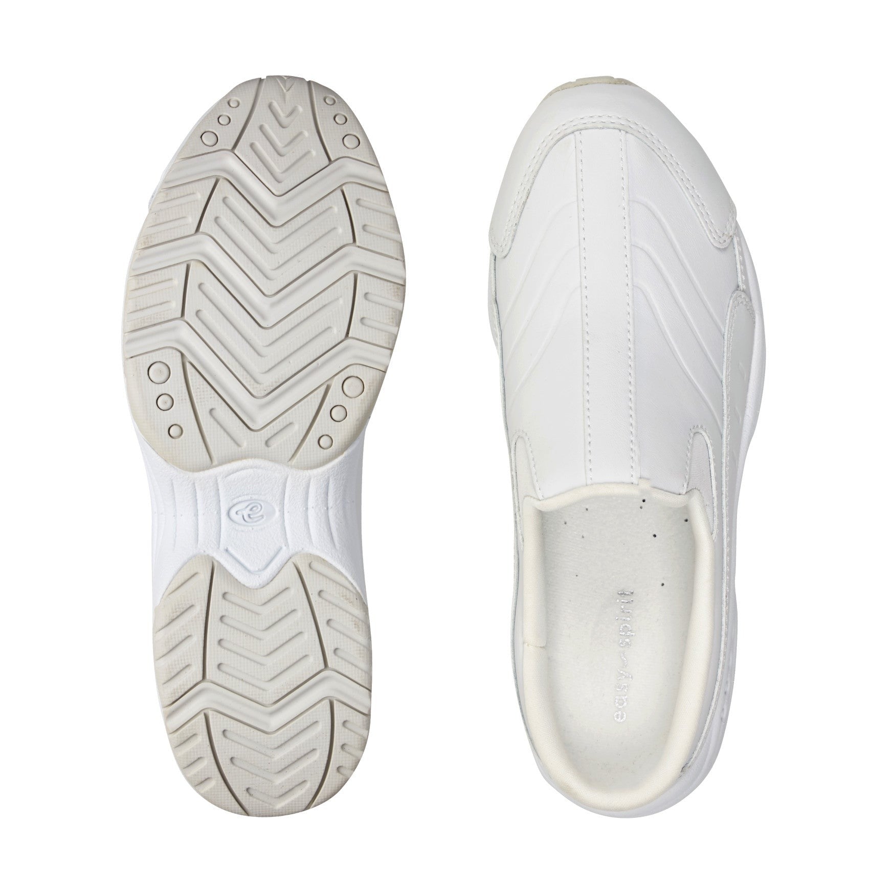 Easy Spirit Traveltime Tourguide Cushioned Comfort Arch Support Women's Clog - White Leather - 5