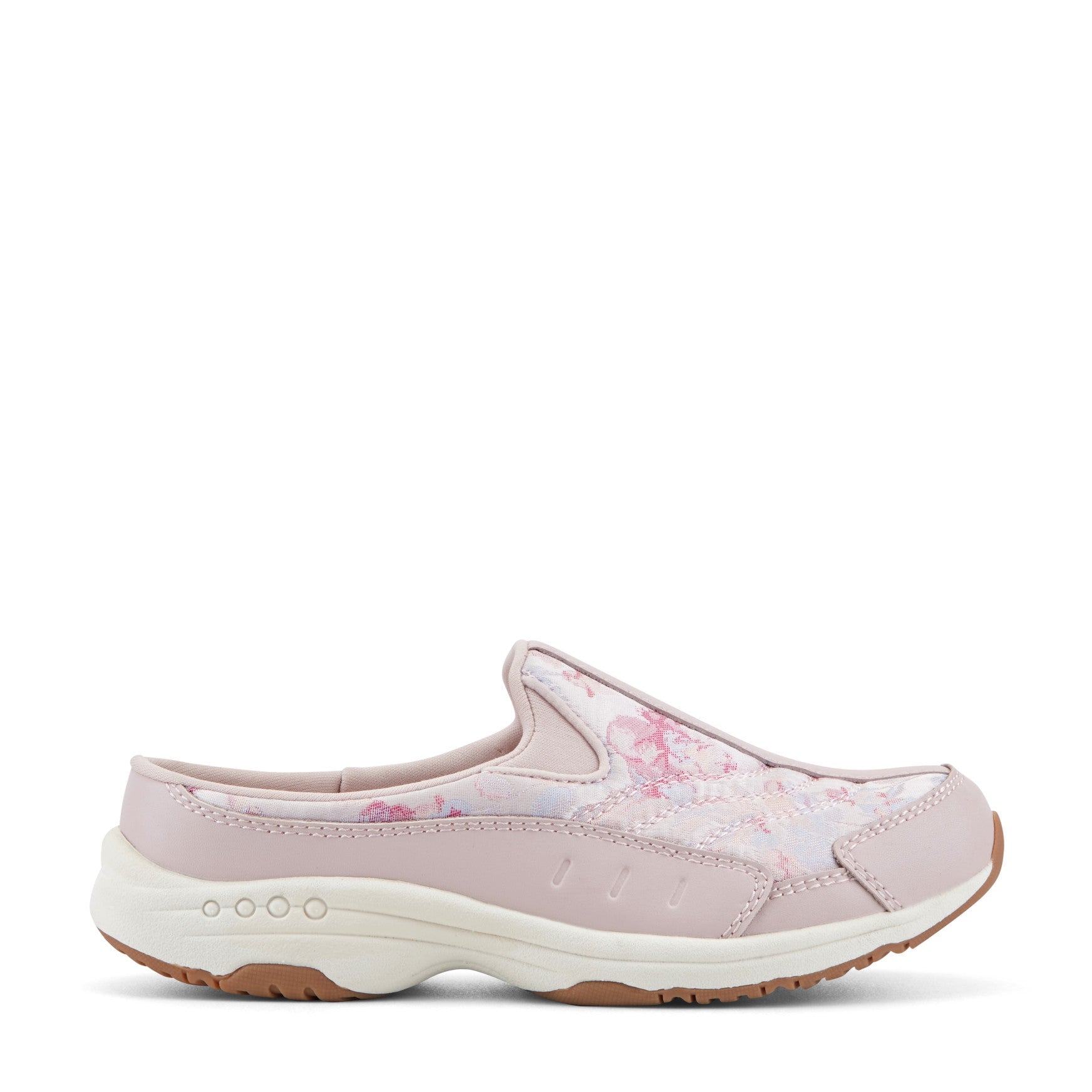 Easy Spirit Traveltime Women's Light Pink Floral Clogs - Light Pink Floral - View 1