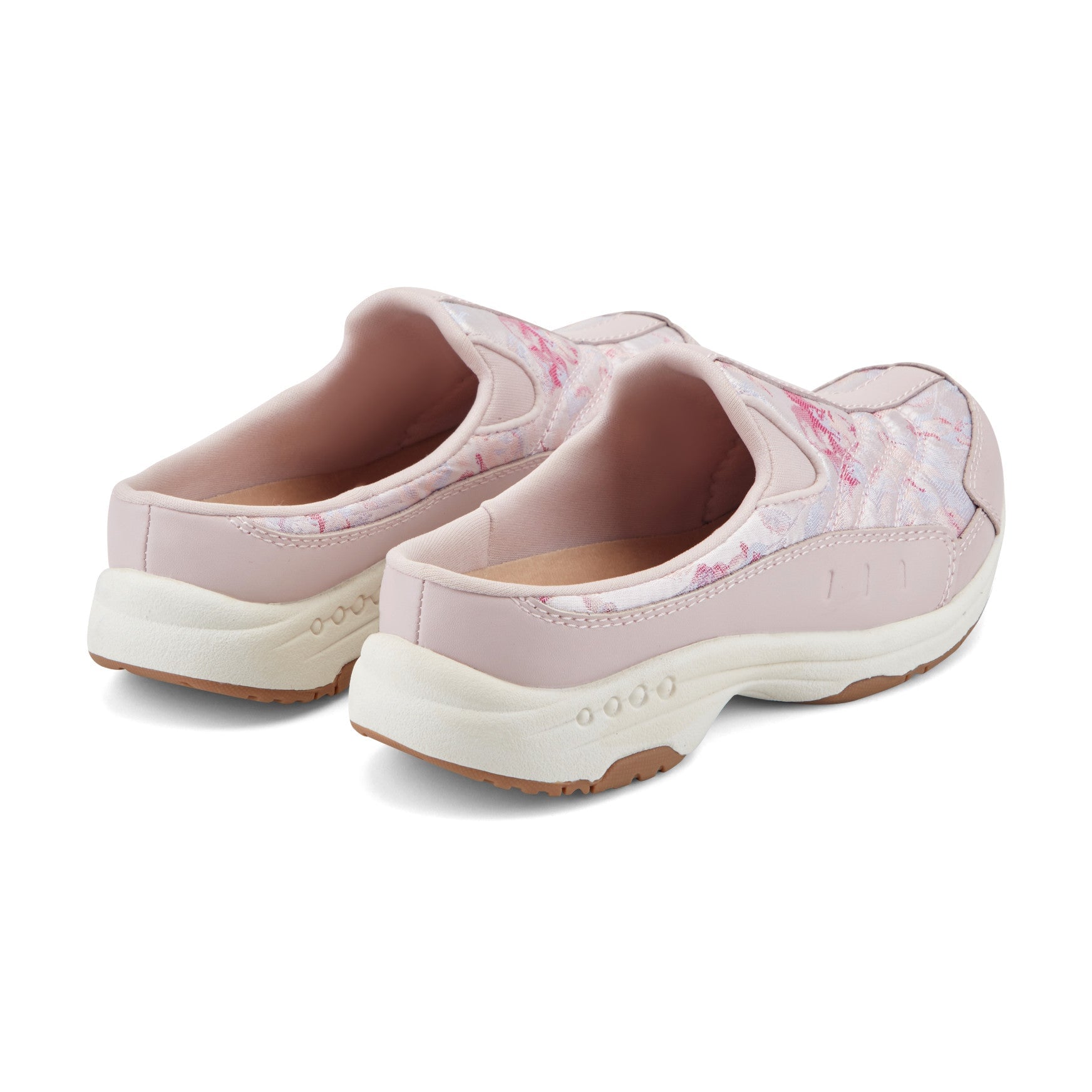 Easy Spirit Traveltime Women's Light Pink Floral Clogs - Light Pink Floral - View 3