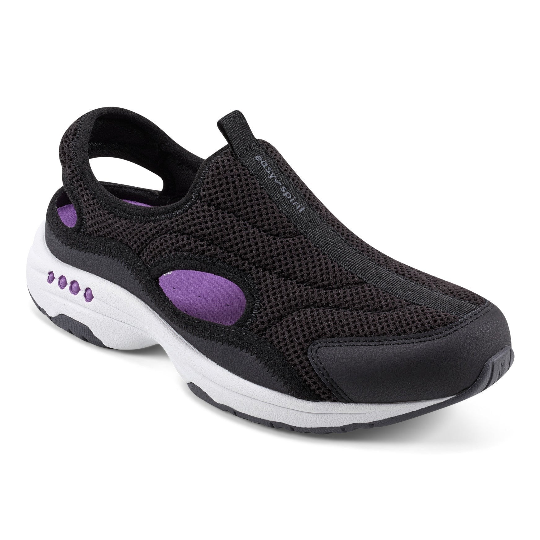 Easy Spirit Trina Cushioned Slip-On with Contoured Arch Support Women's Walking Shoe - Black - 2