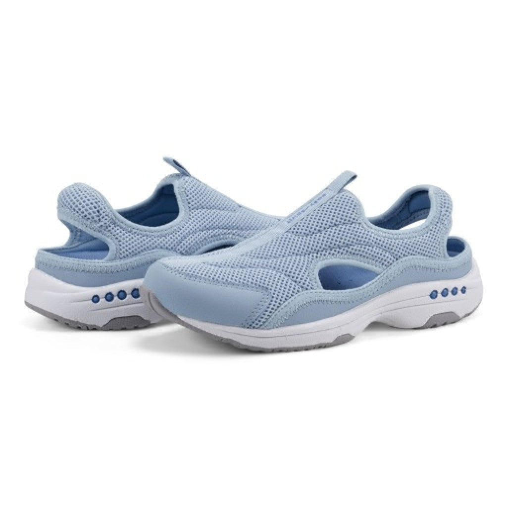 Easy Spirit Trina Cushioned Slip-On with Contoured Arch Support Women's Walking Shoe - Light Blue - 7