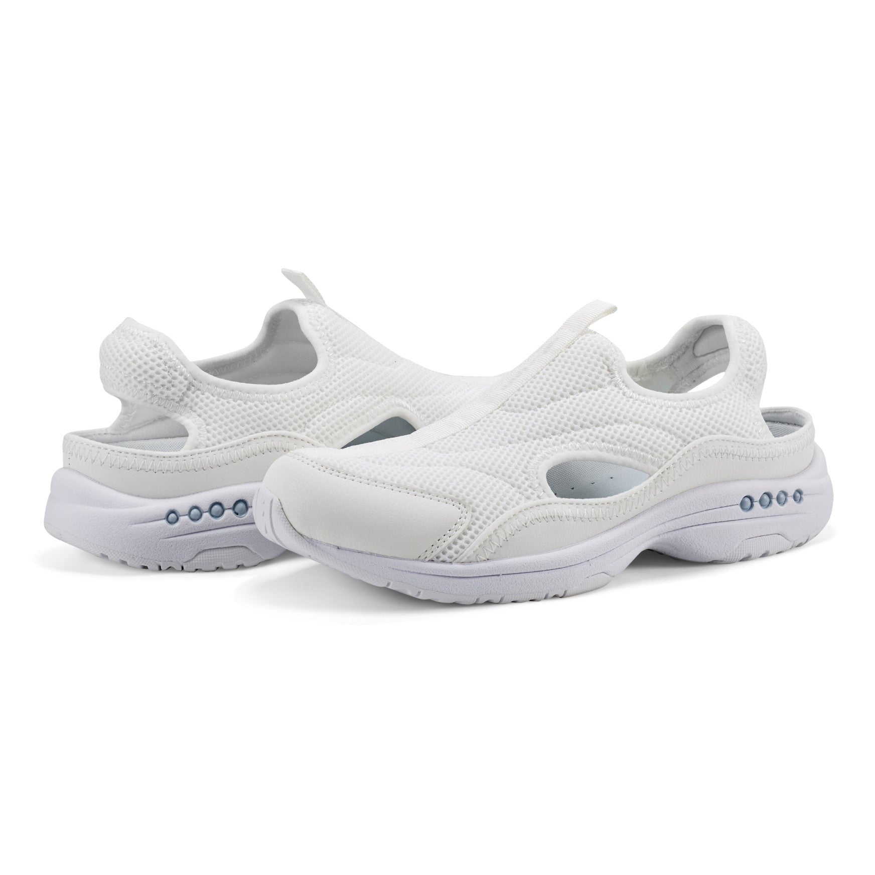 Easy Spirit Trina Cushioned Slip-On with Contoured Arch Support Women's Walking Shoe - White - 7