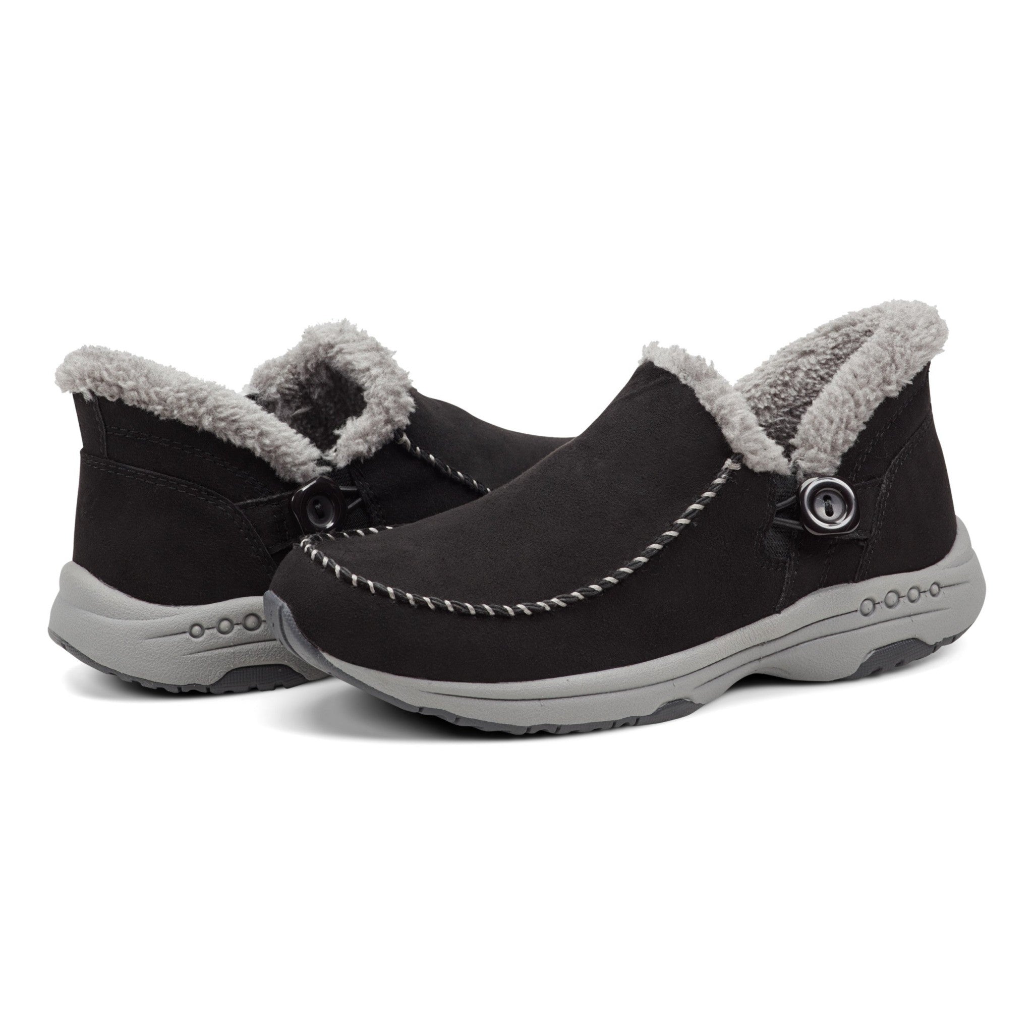 Easy Spirit Turner SOEASY™ Cushioned Arch Support Slip-On Women's Bootie - Black - 7
