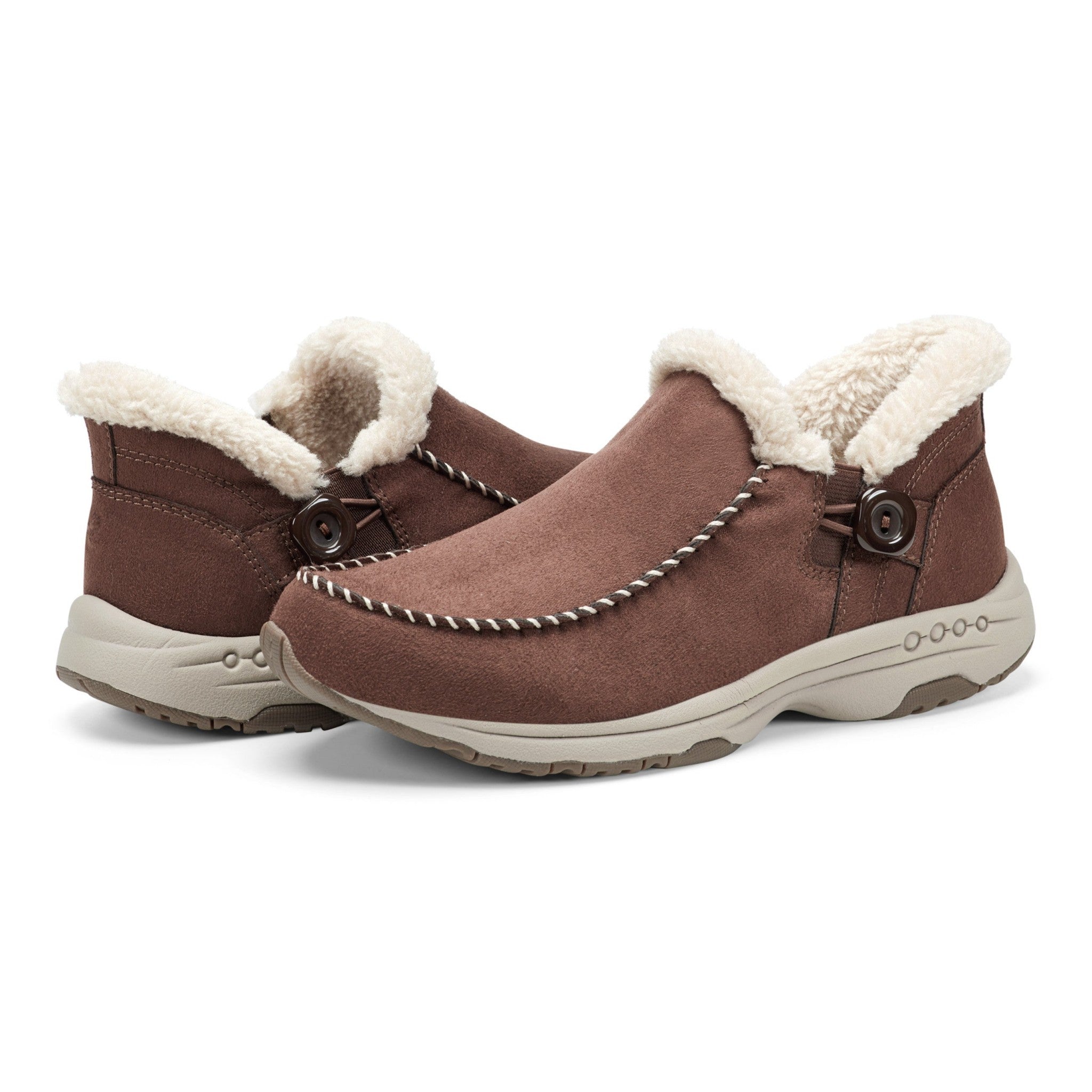 Easy Spirit Turner SOEASY™ Cushioned Arch Support Slip-On Women's Bootie - Brown - 7