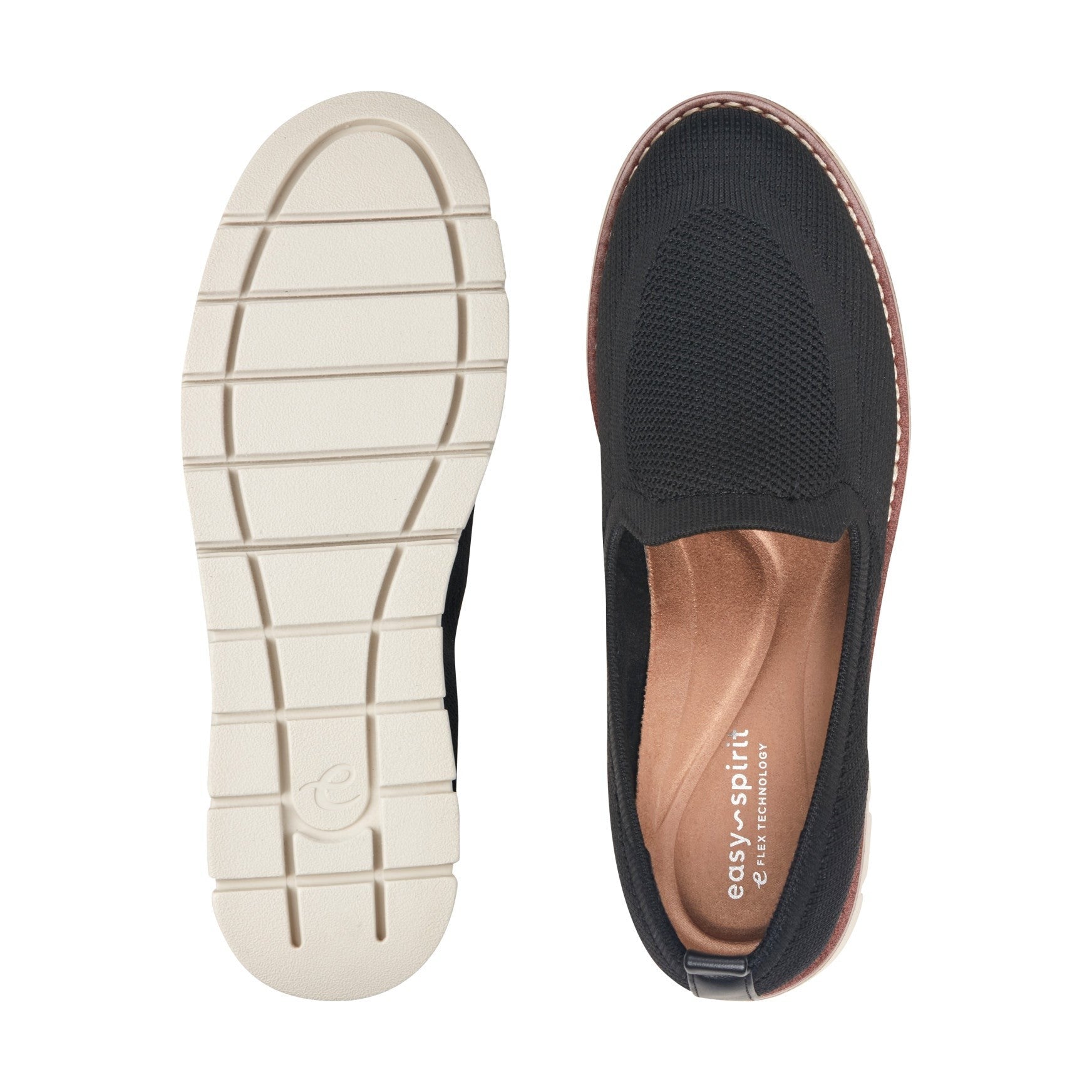 Easy Spirit Valina Cushioned Slip-On — Women's Casual Slip On - Black - 5