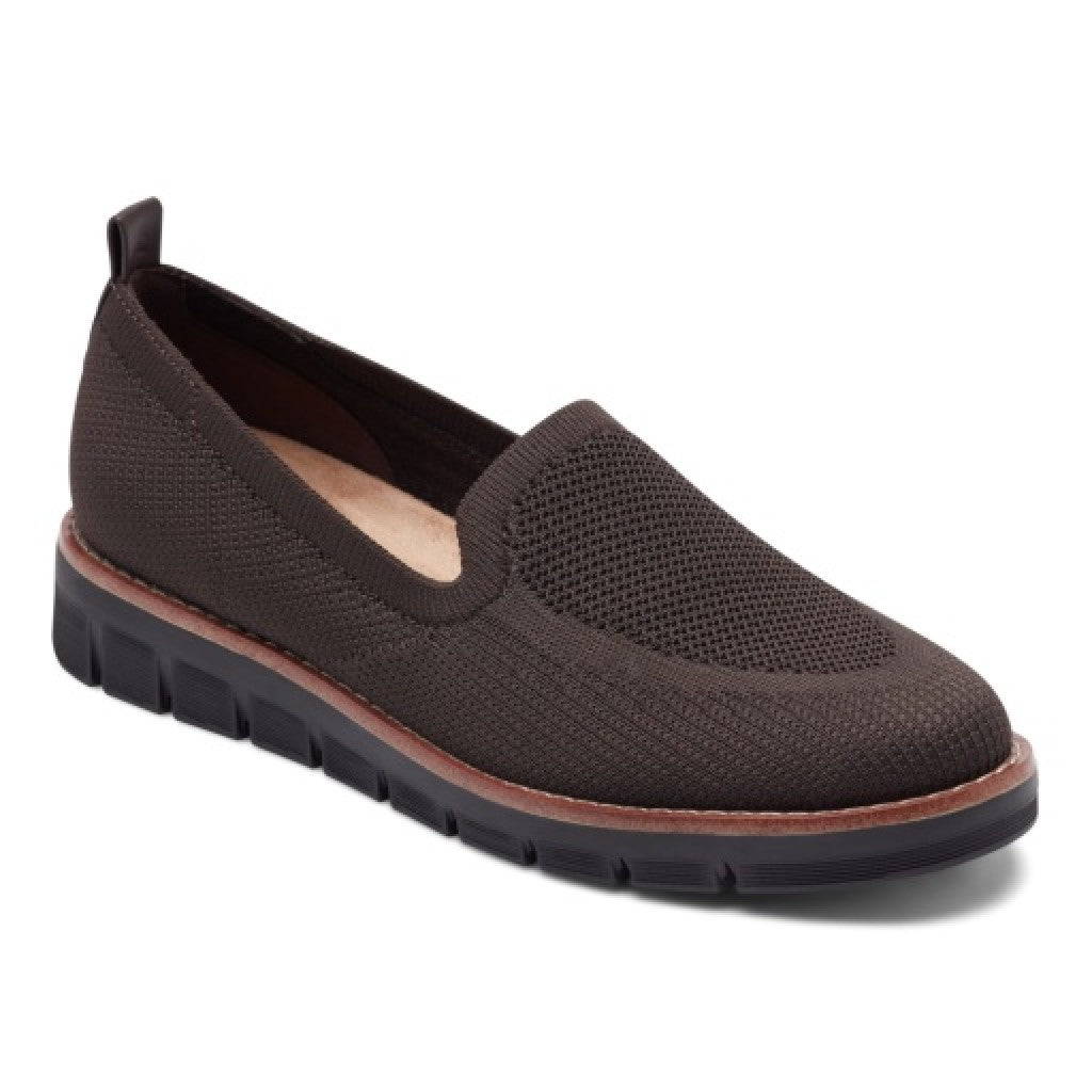 Easy Spirit Valina Cushioned Slip-On — Women's Casual Slip On - Dark Brown - 1