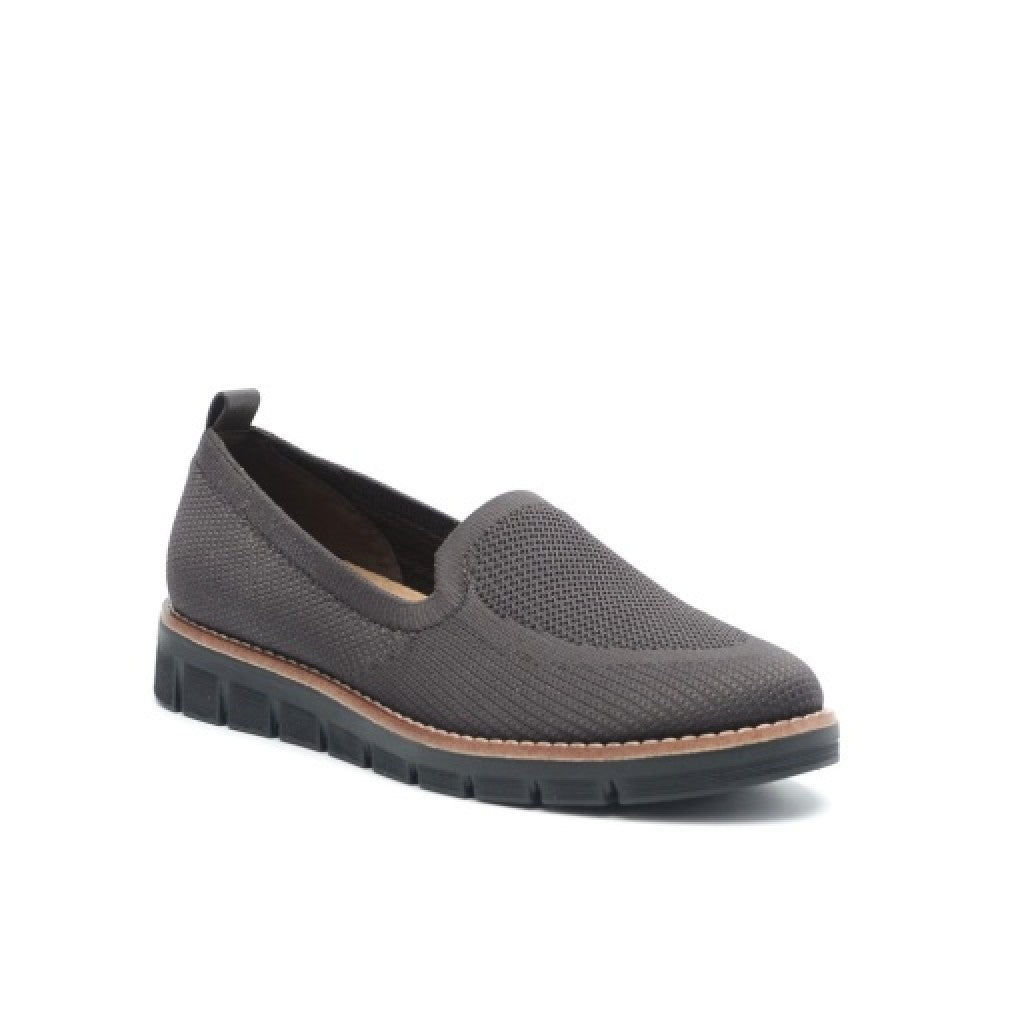 Easy Spirit Valina Cushioned Slip-On — Women's Casual Slip On - Dark Brown - 8