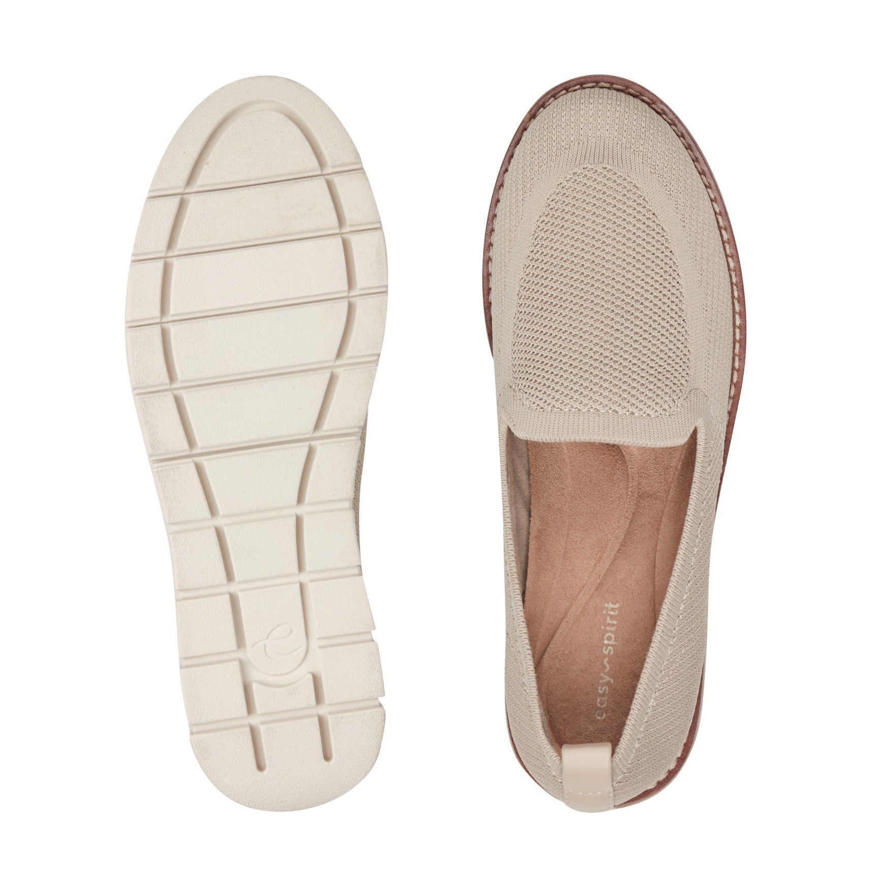 Easy Spirit Valina Cushioned Slip-On — Women's Casual Slip On - Natural - 5