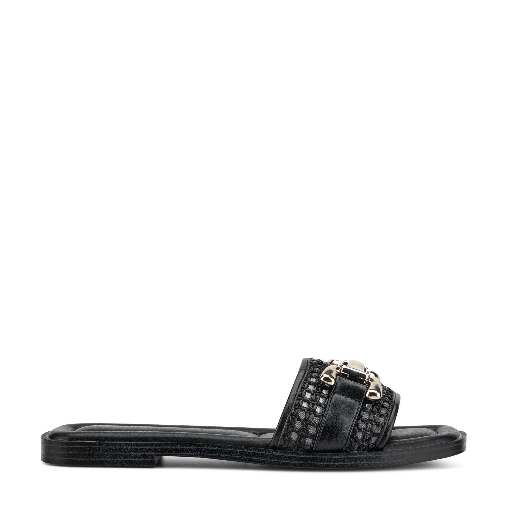 Black/raffia