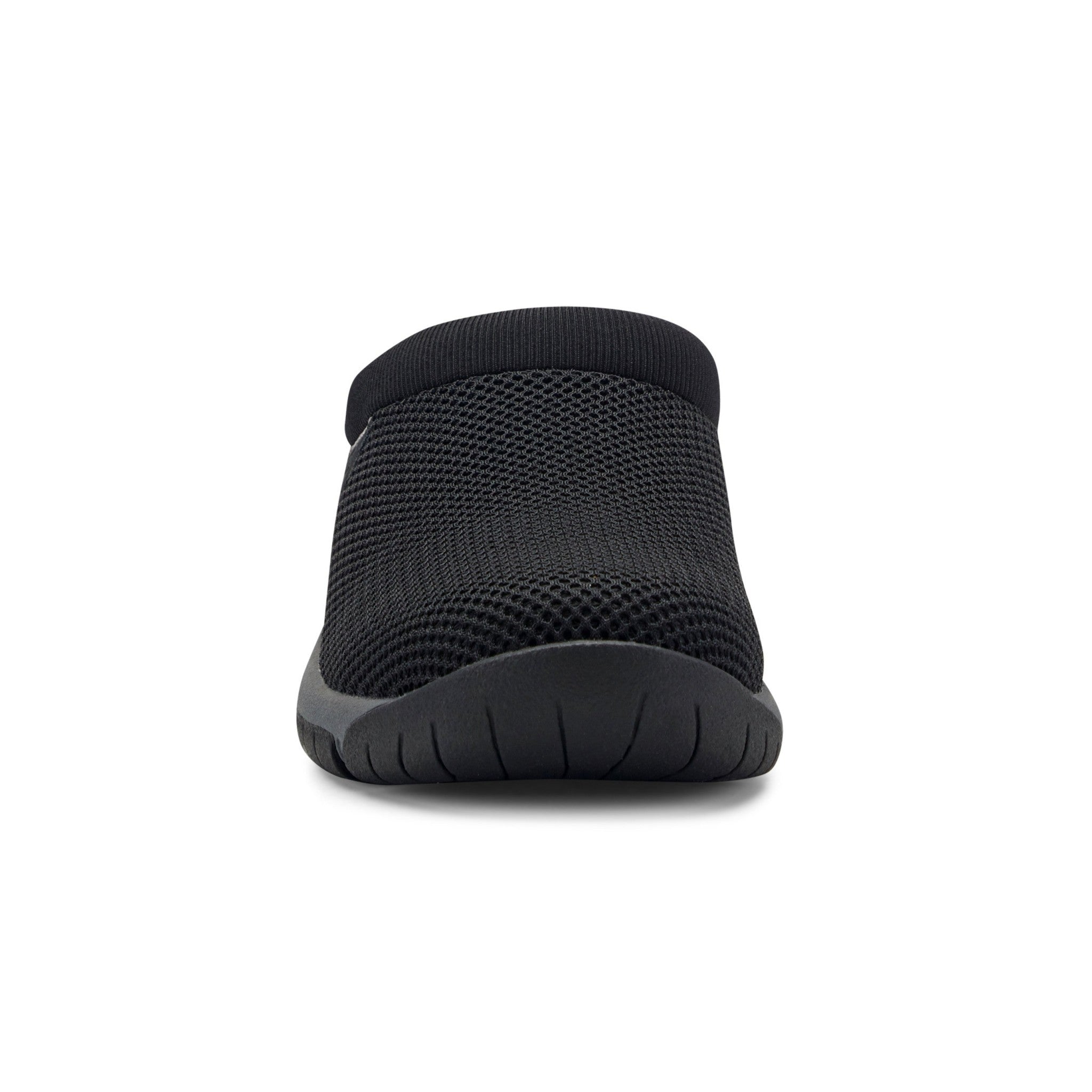 Easy Spirit Wade Mesh Athletic Cushioned Comfort Slip-On — Women's Clog - Black - 3
