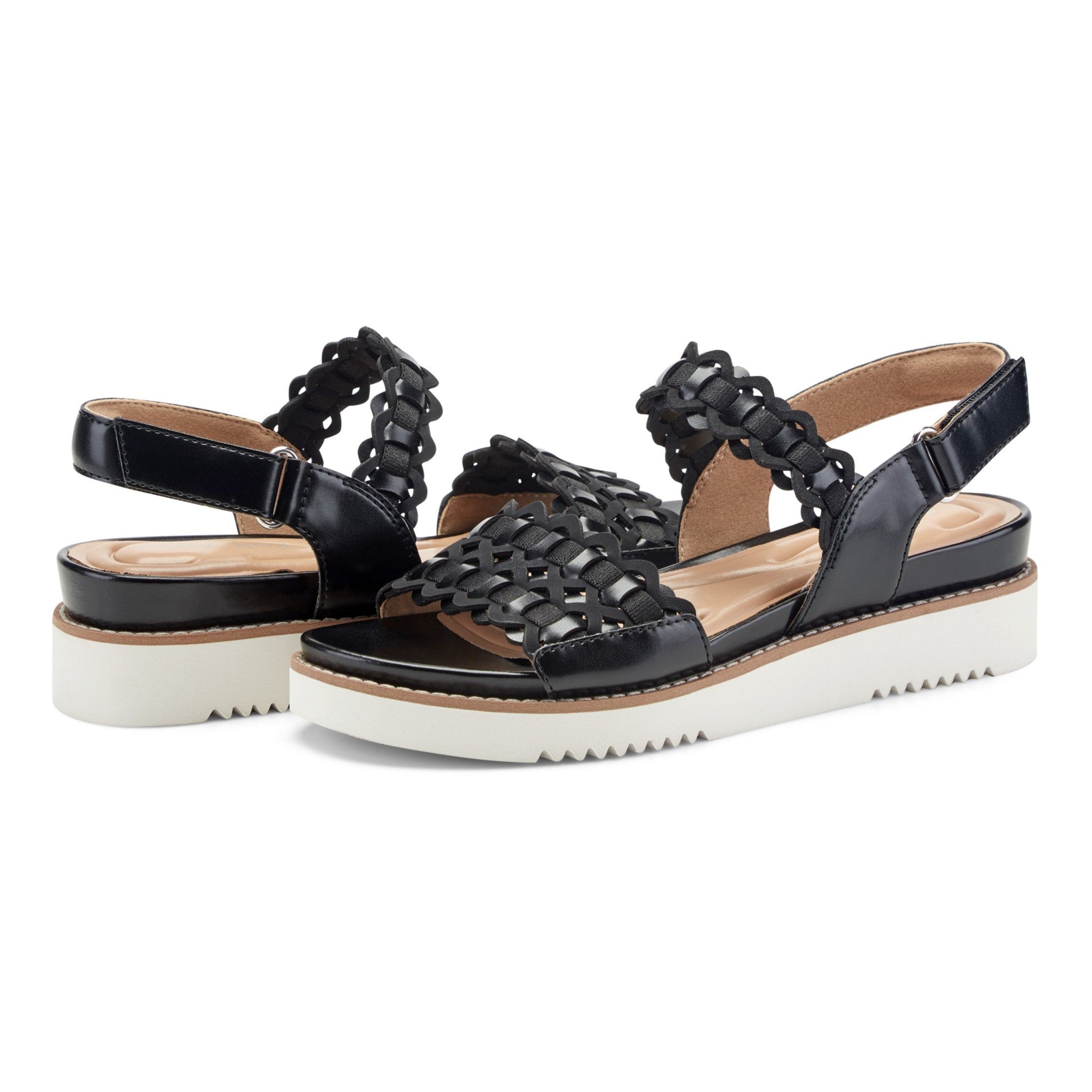 Easy Spirit Warna Cushioned Arch Support Women's Casual Sandal - Black - 7