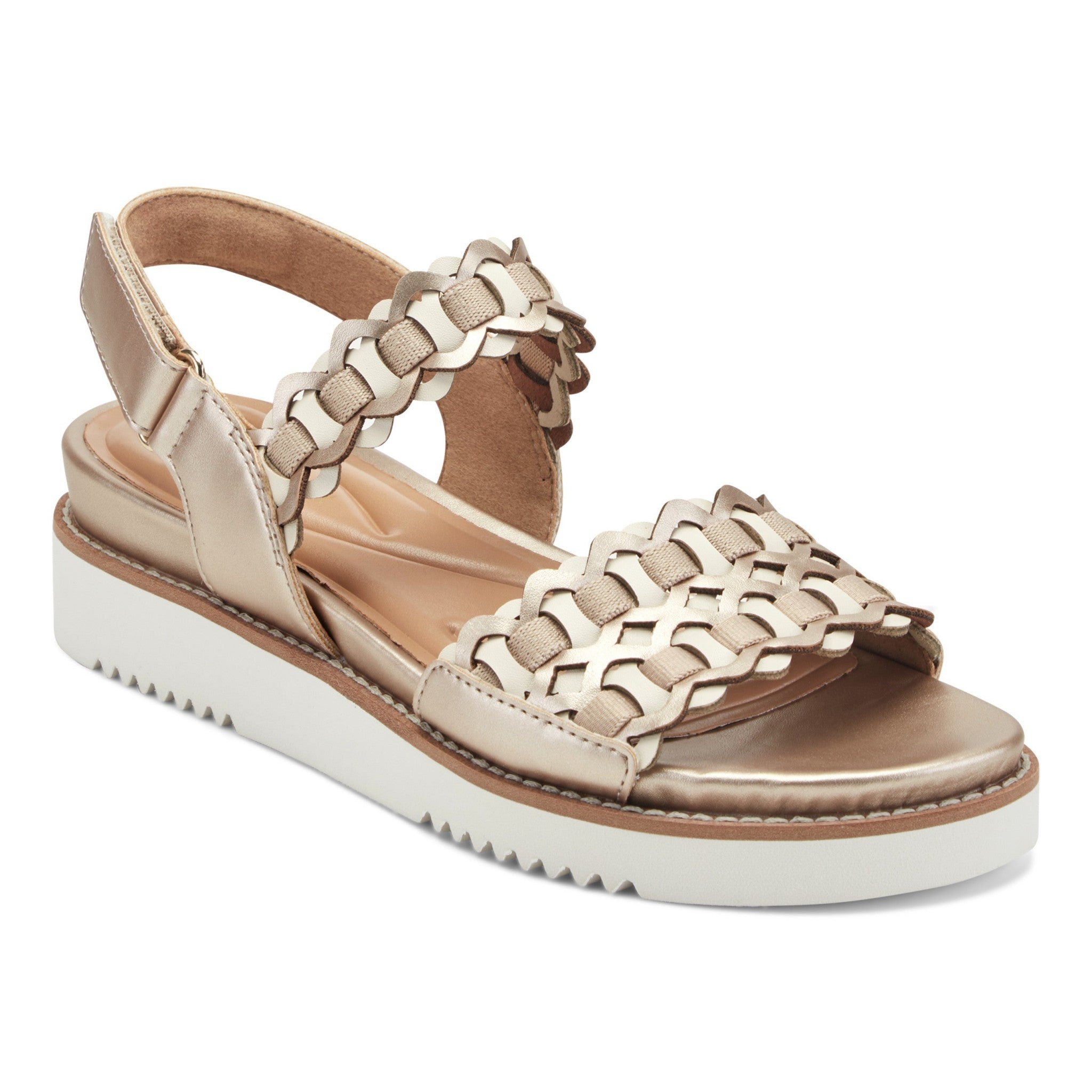 Easy Spirit Warna Cushioned Arch Support Women's Casual Sandal - Gold - 2